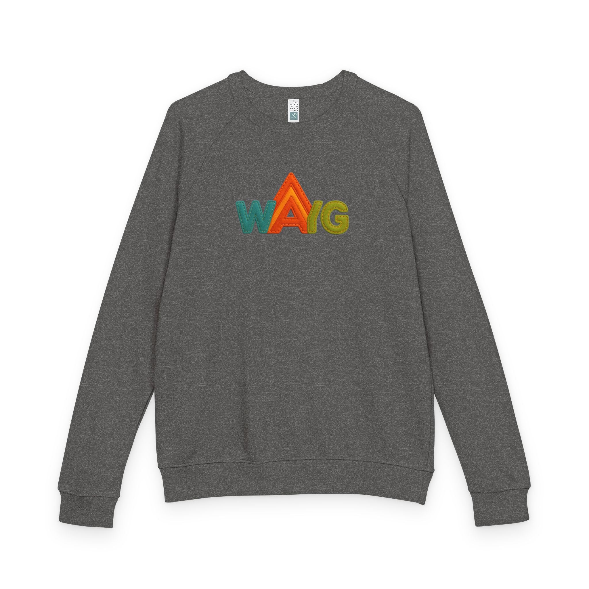 Unisex French Terry Raglan Crewneck Sweatshirt, Cozy Casual Wear, Gift for Friends, Year-Round Comfort, Unique Graphics
