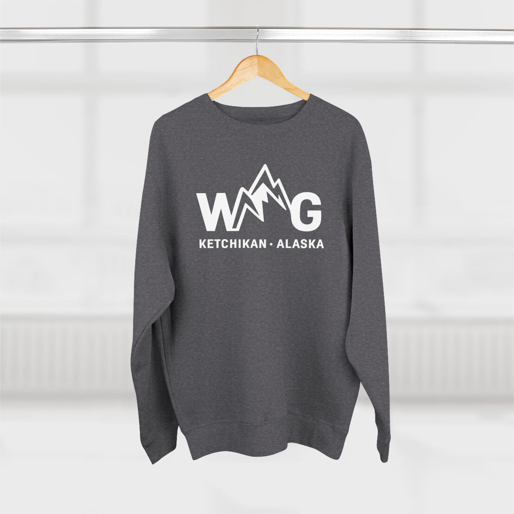 WAYG- Collection- Ketchikan Alaska-Unisex Crewneck Sweatshirt- Salmon