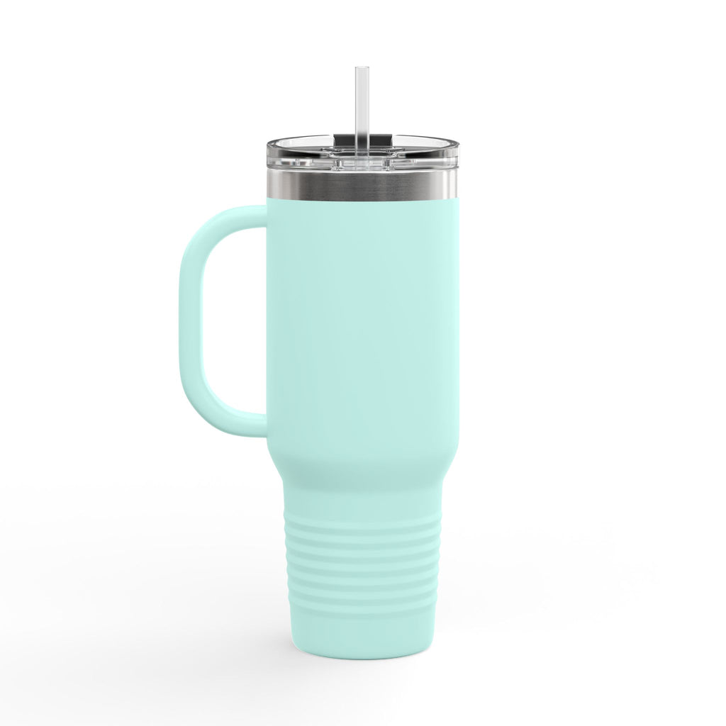 Eco-Friendly Insulated Travel Mug - 40oz with Mountains Design