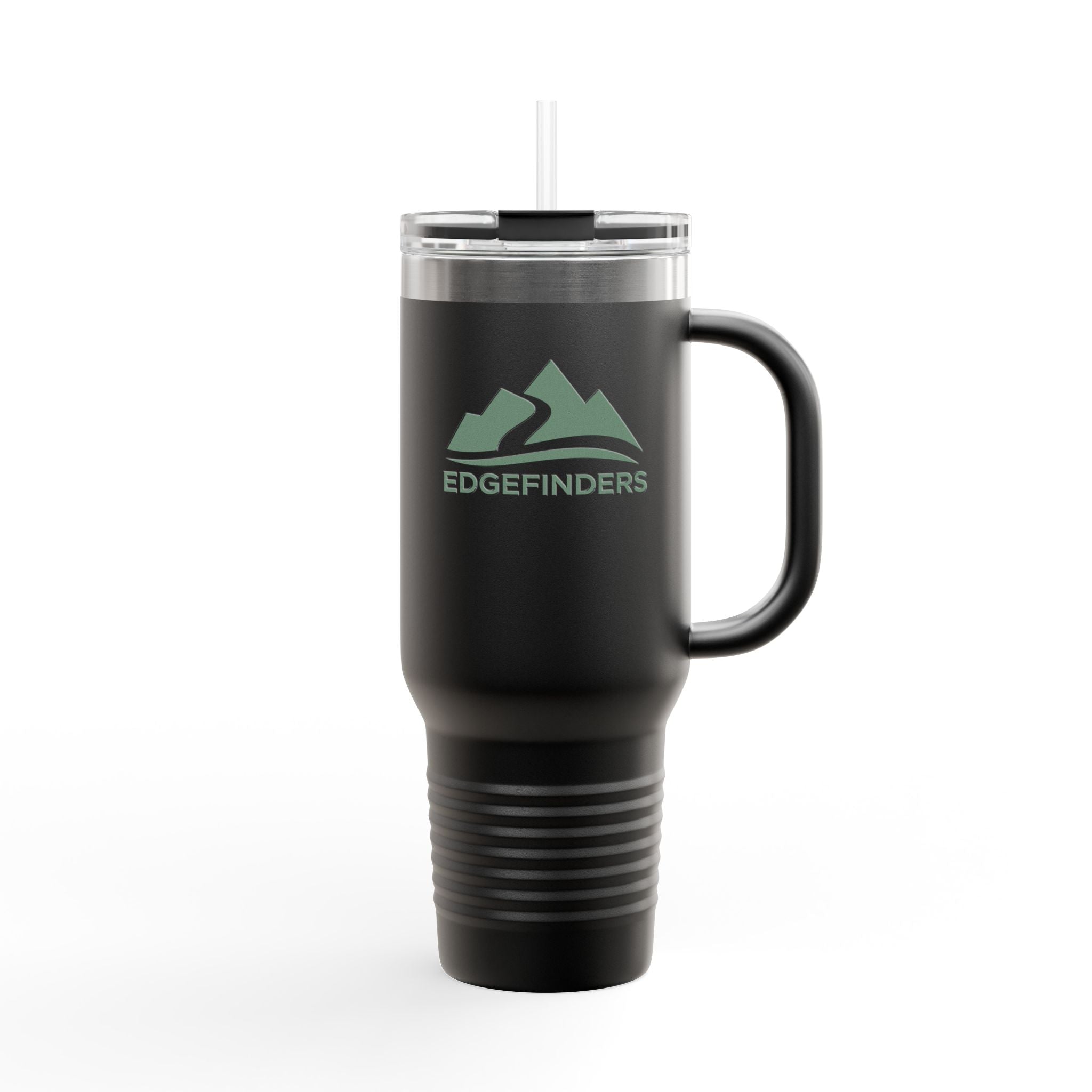Eco-Friendly Insulated Travel Mug - 40oz with Mountains Design