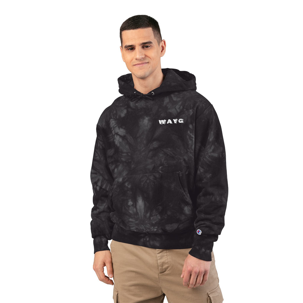 WAYG Heavy Hoodie -Embroidered Tie-Dyed