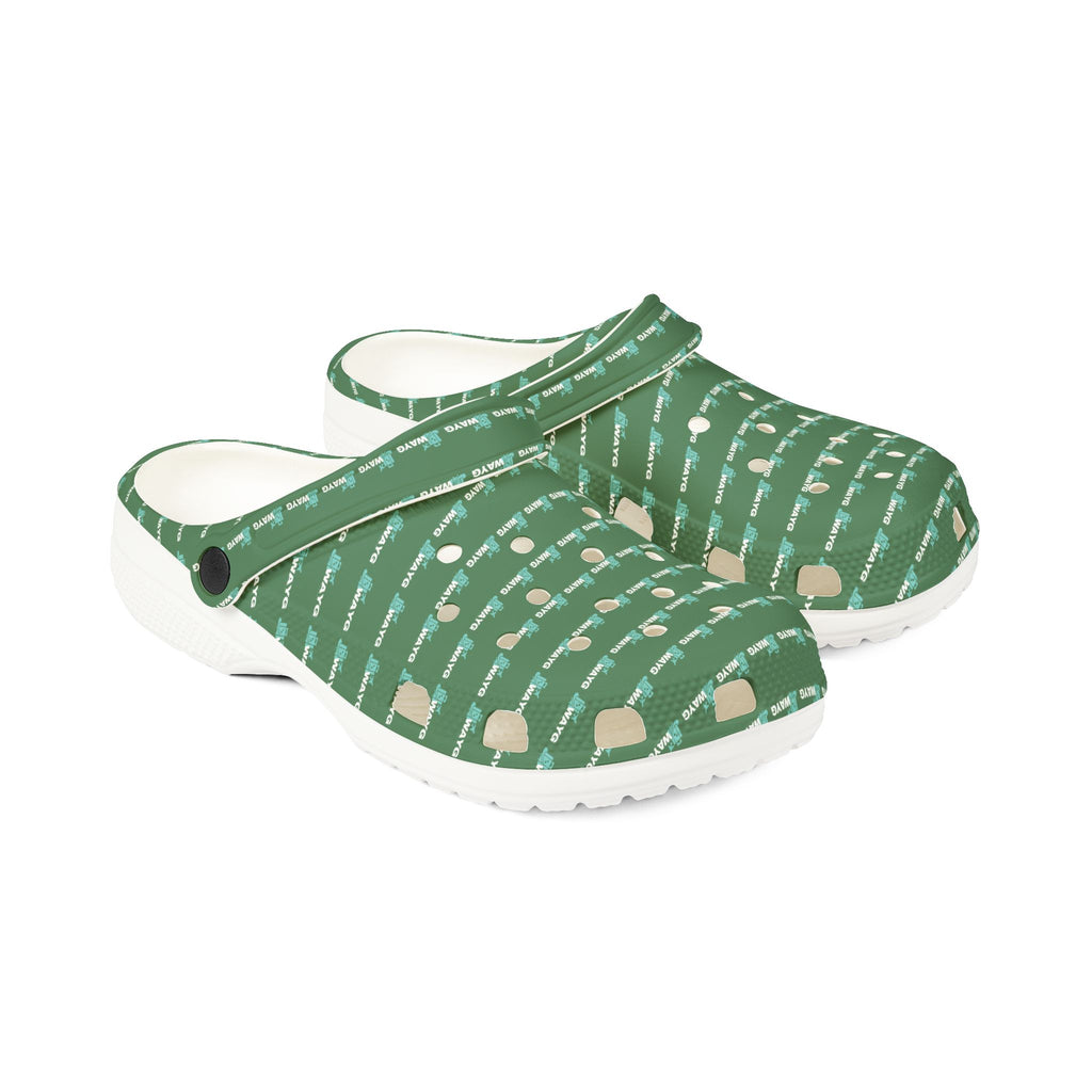 WAYG GREEN Foam Lightweight Slip-On Garden Shoes