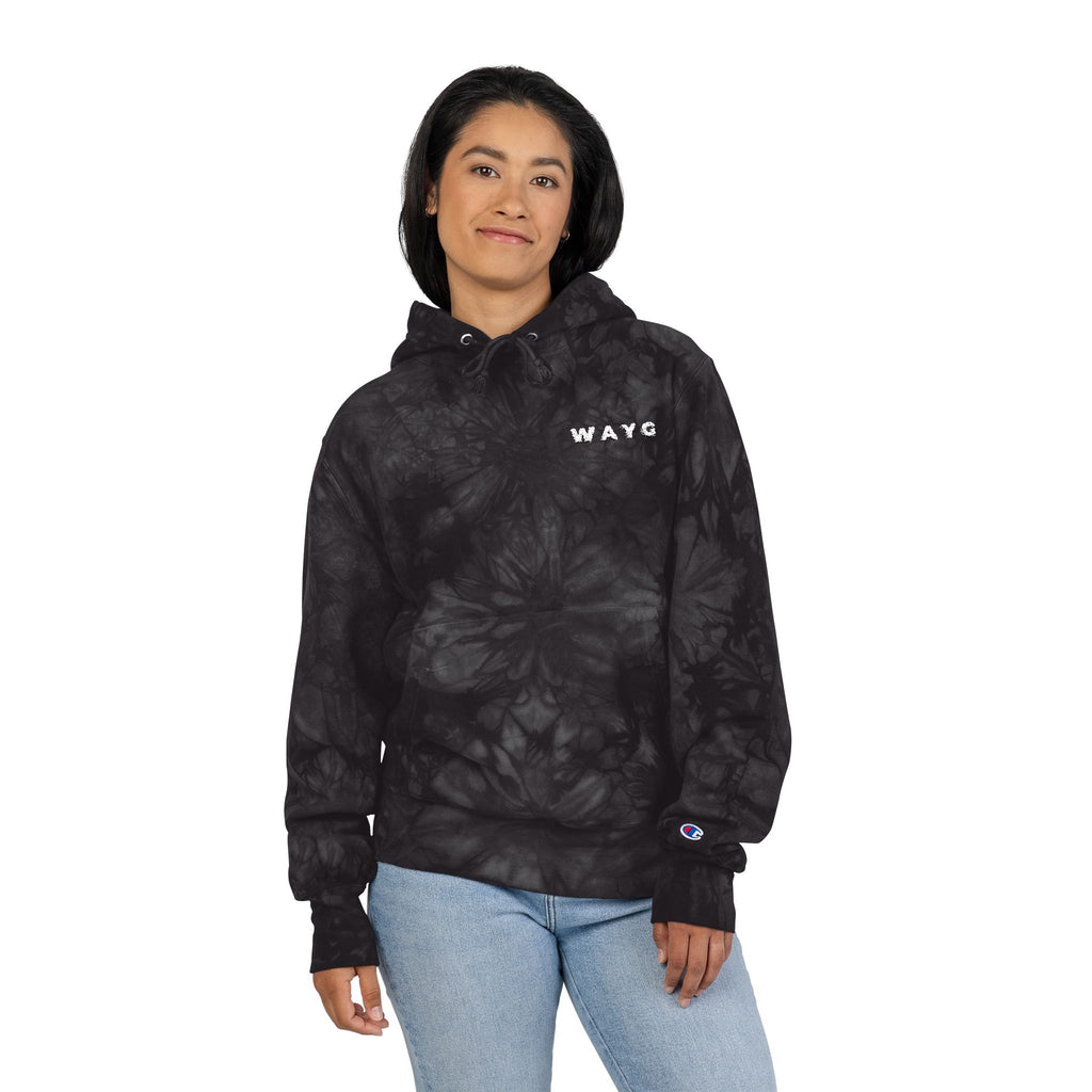 WAYG Heavy Hoodie -Embroidered Tie-Dyed