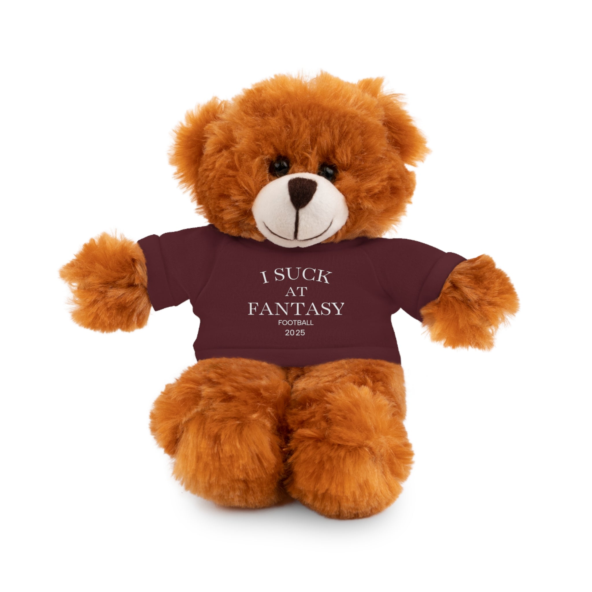 Fantasy Football Stuffed Animal, Cuddle Toy, Sports Gift, Personalized Plush Bear, Fun Gift Idea for Fans