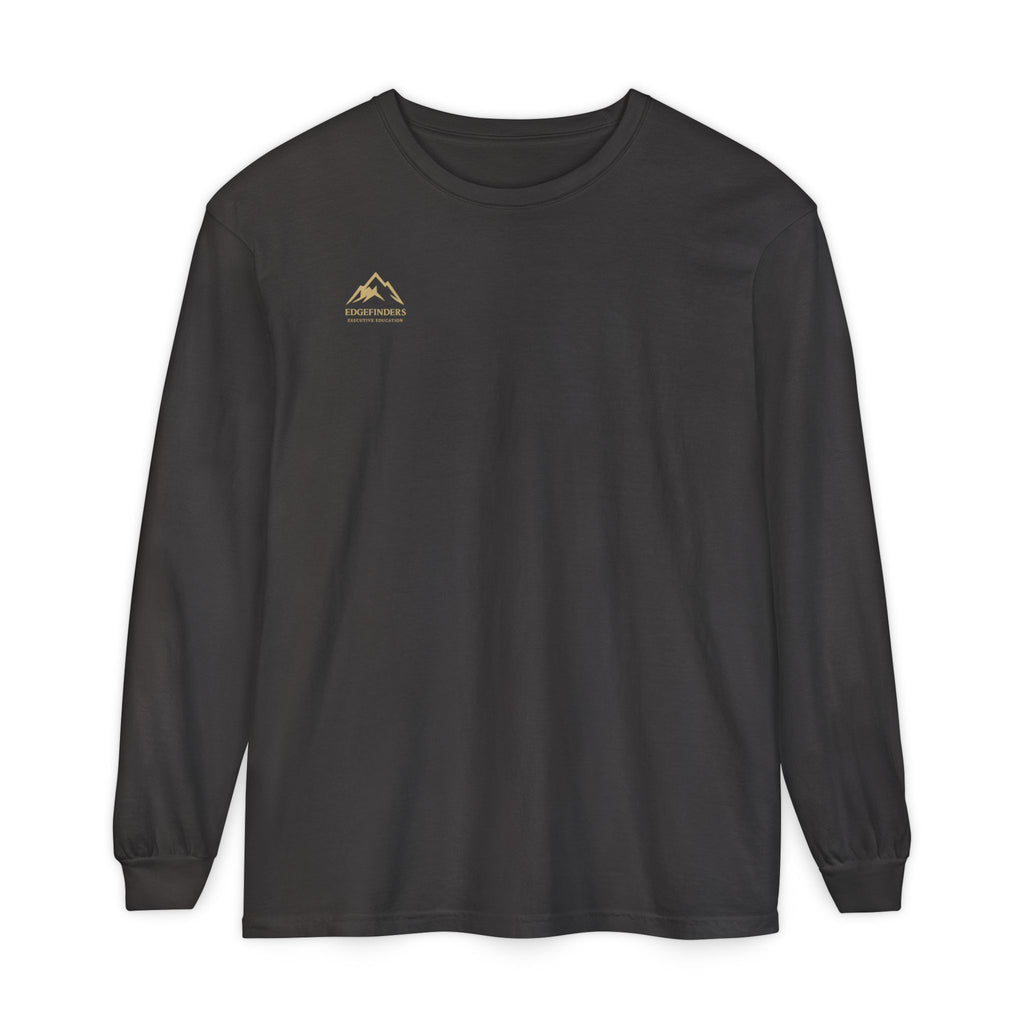 Garment-dyed Long Sleeve Tee - Casual Comfort, Unisex Style, Perfect Gift for Friends or Family, Layering Essential, Eco-friendly Tee