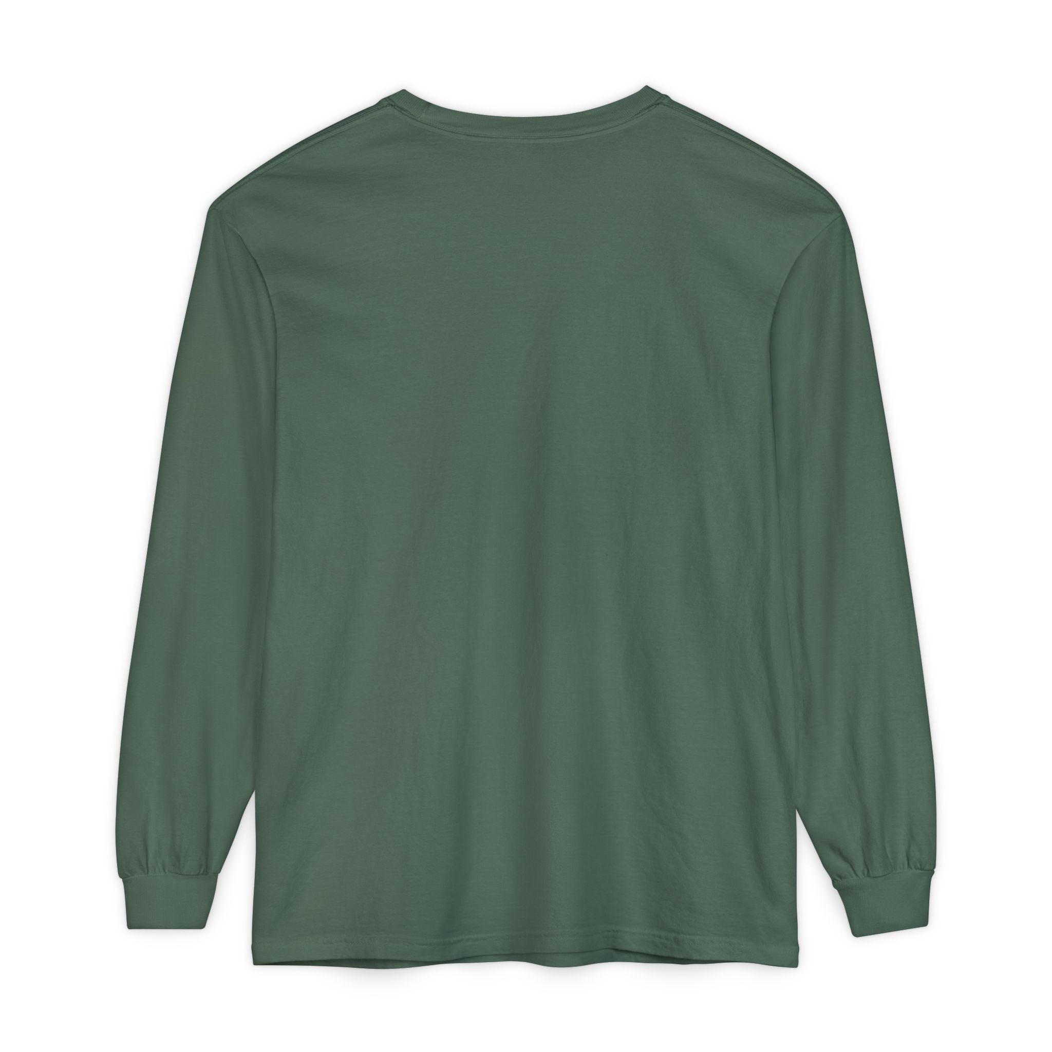 Garment-dyed Long Sleeve Tee - Casual Comfort, Unisex Style, Perfect Gift for Friends or Family, Layering Essential, Eco-friendly Tee
