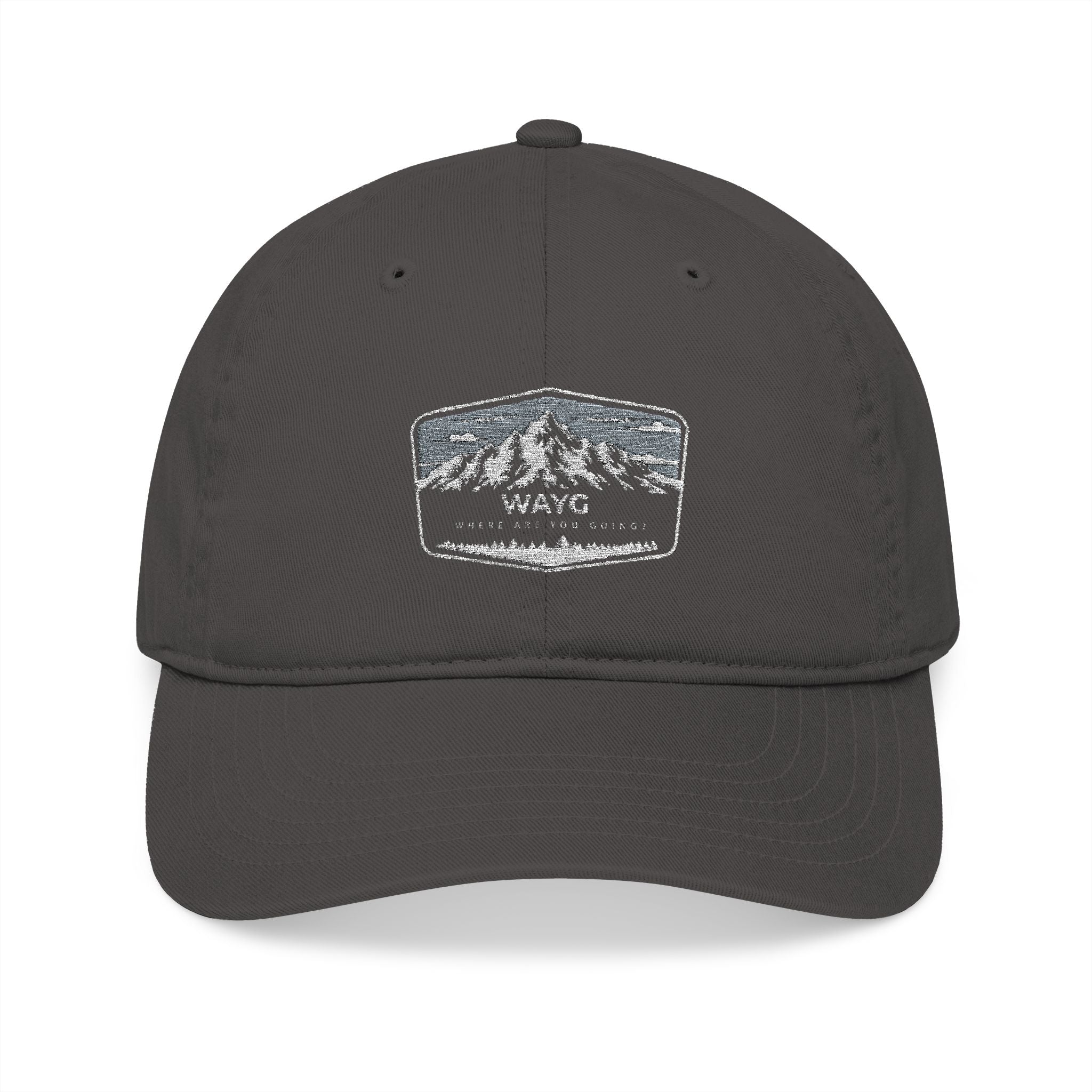 Organic Embroidered Baseball Cap - Eco-Friendly Hat for Outdoor Adventures, Casual Wear, Gifts, Hiking, Festivals