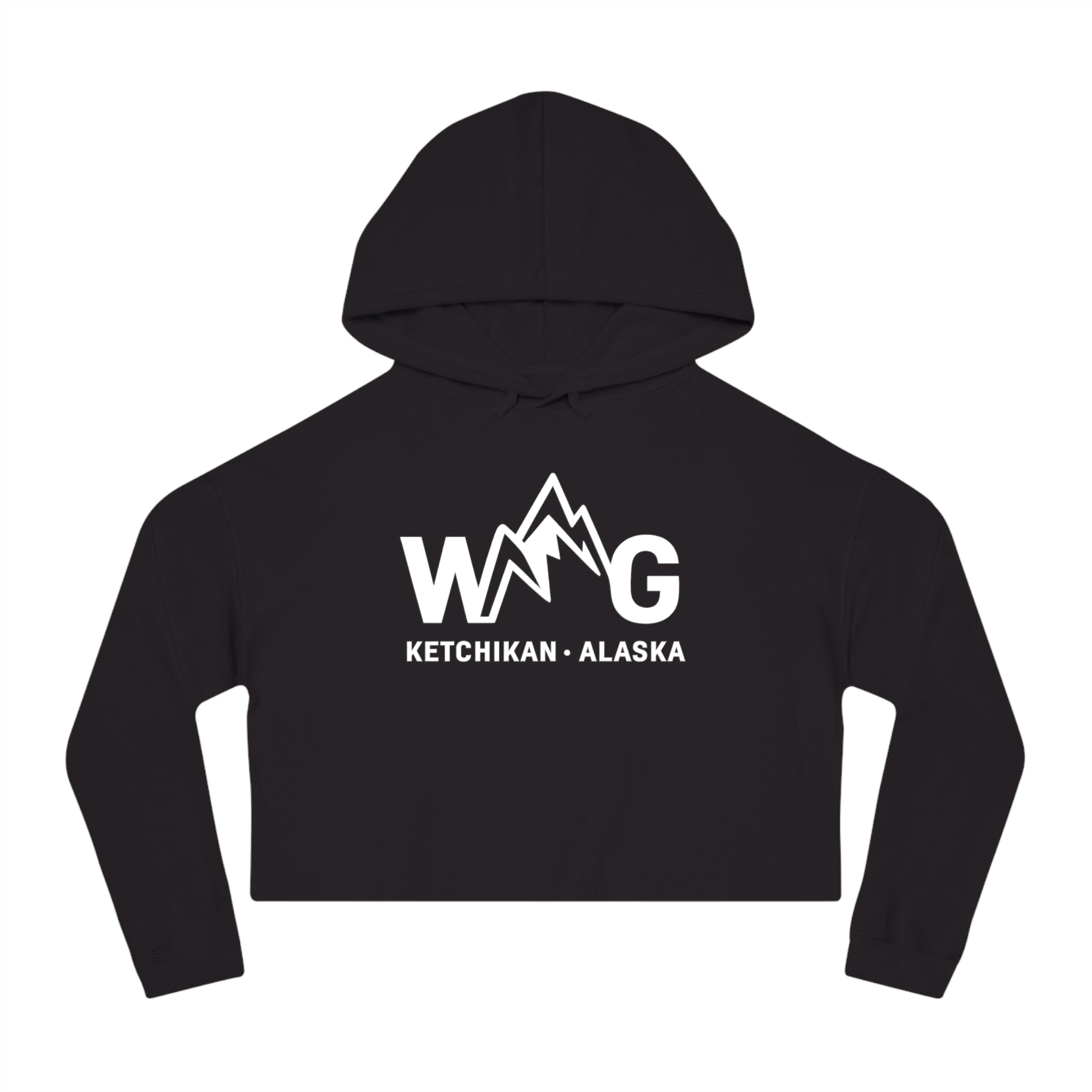 WAYG Collection- Ketchikan Alaska- Women’s Cropped Hooded Sweatshirt