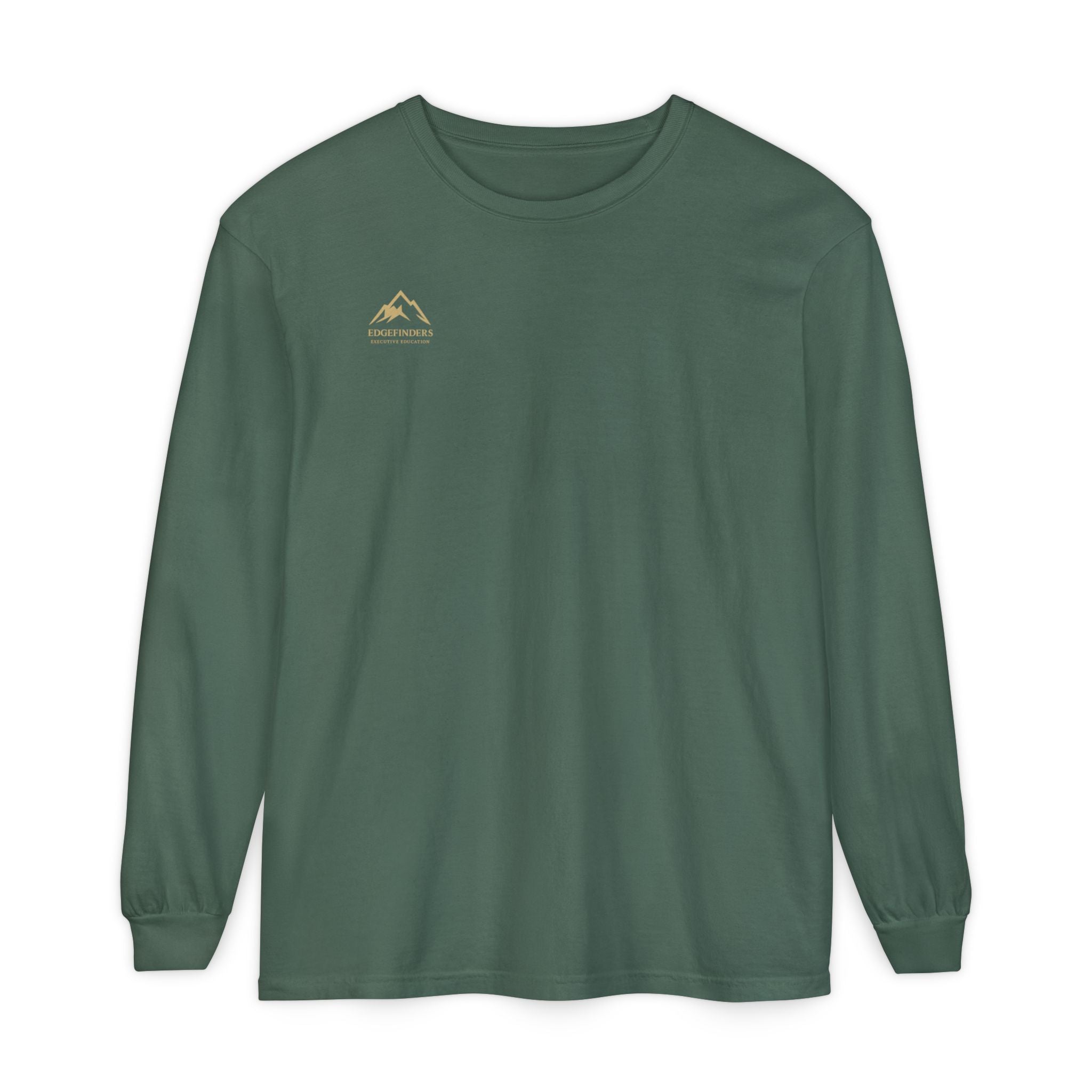 Garment-dyed Long Sleeve Tee - Casual Comfort, Unisex Style, Perfect Gift for Friends or Family, Layering Essential, Eco-friendly Tee