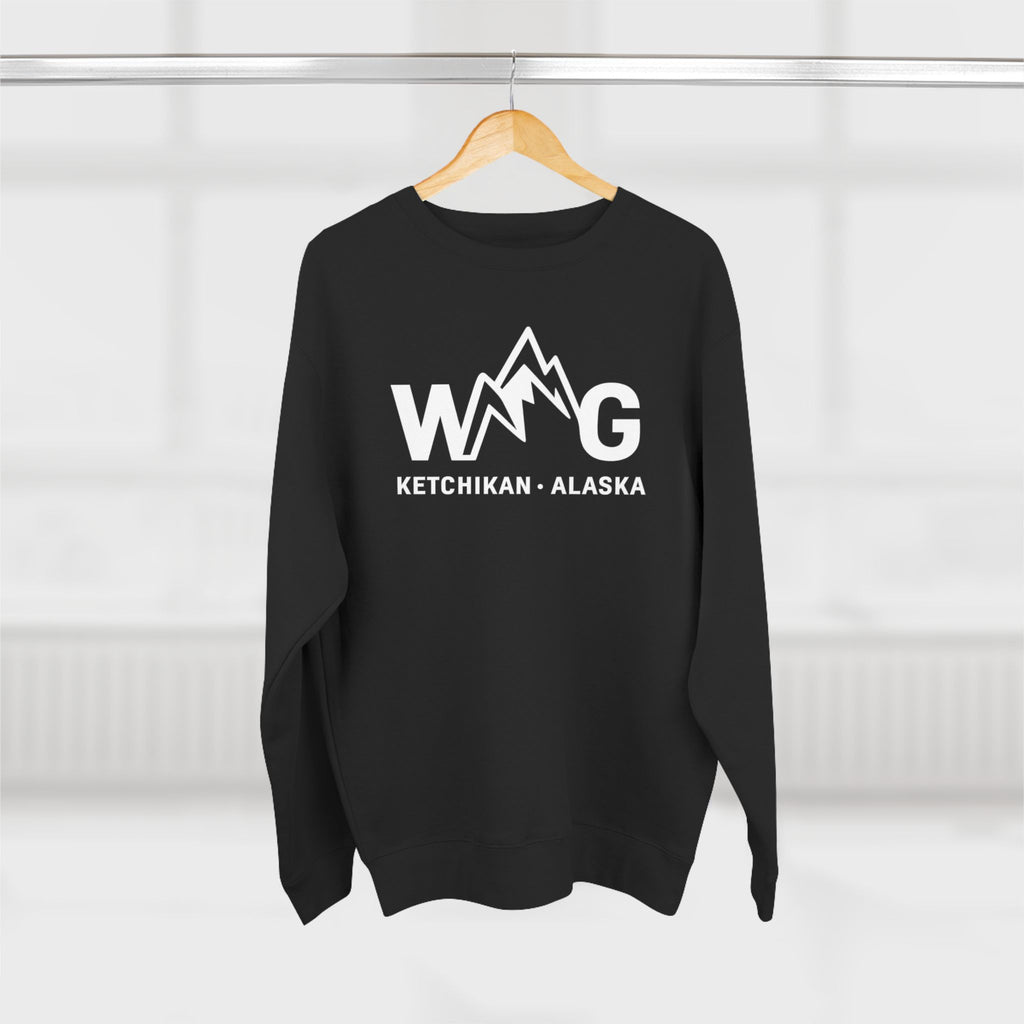 WAYG- Collection- Ketchikan Alaska-Unisex Crewneck Sweatshirt- Salmon