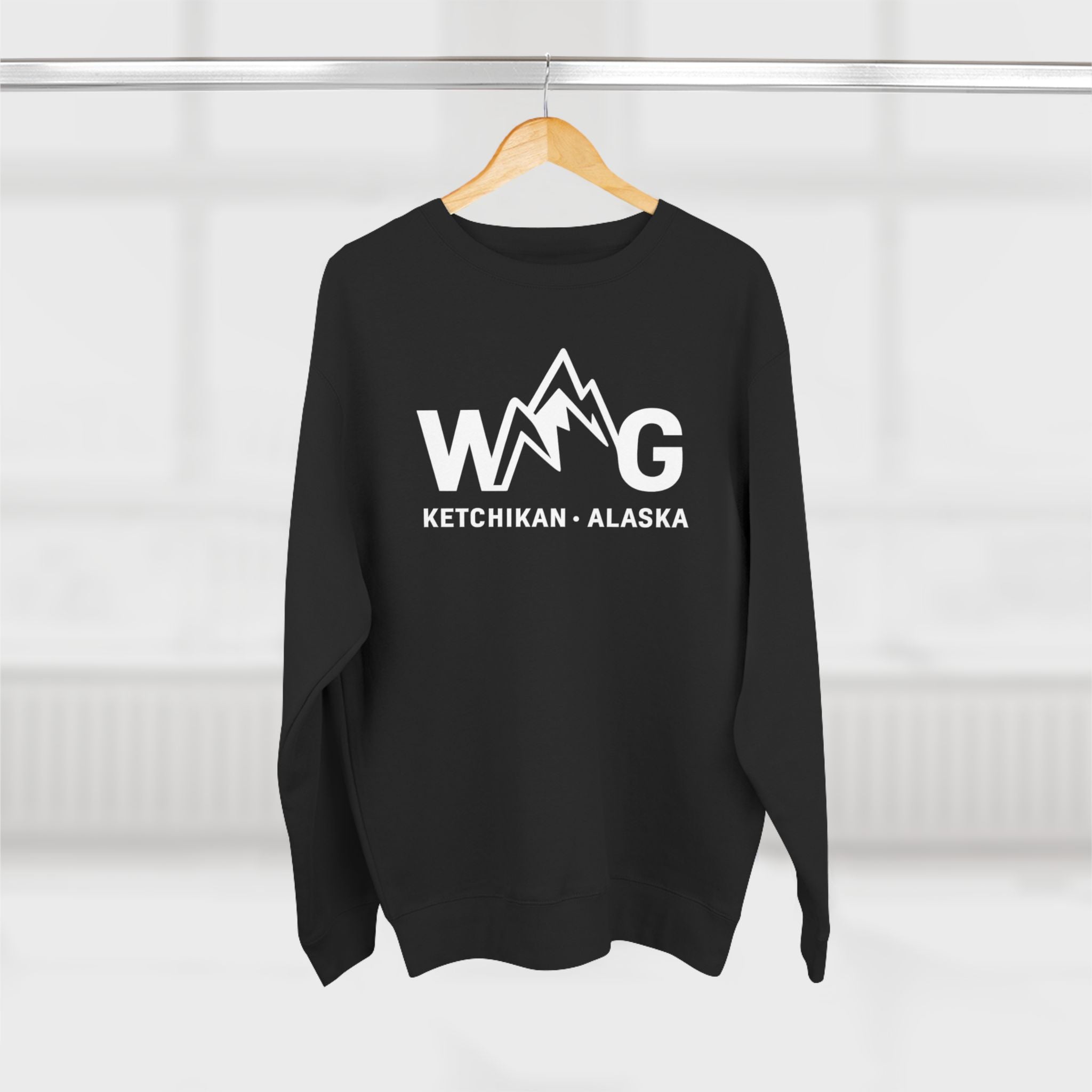 WAYG- Collection- Ketchikan Alaska-Unisex Crewneck Sweatshirt- Salmon