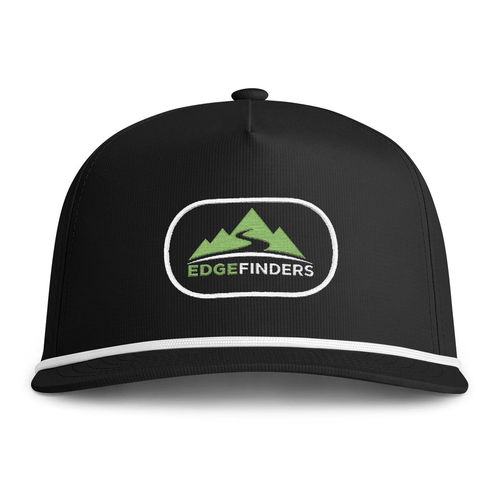 Edgefinders Rope Cap — Embroidered Mountain Patch Hat
