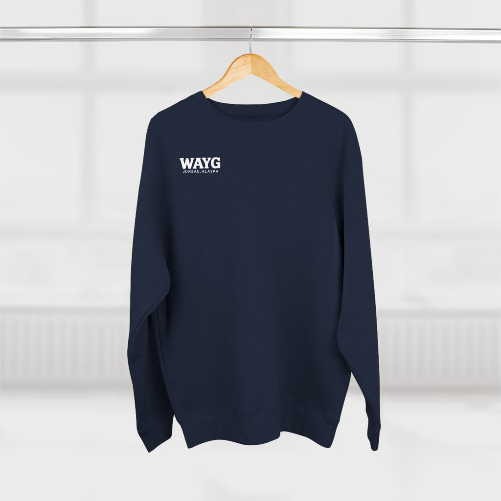 WAYG- Collection- Juneau Alaska-Unisex Crewneck Sweatshirt- Whale Watching