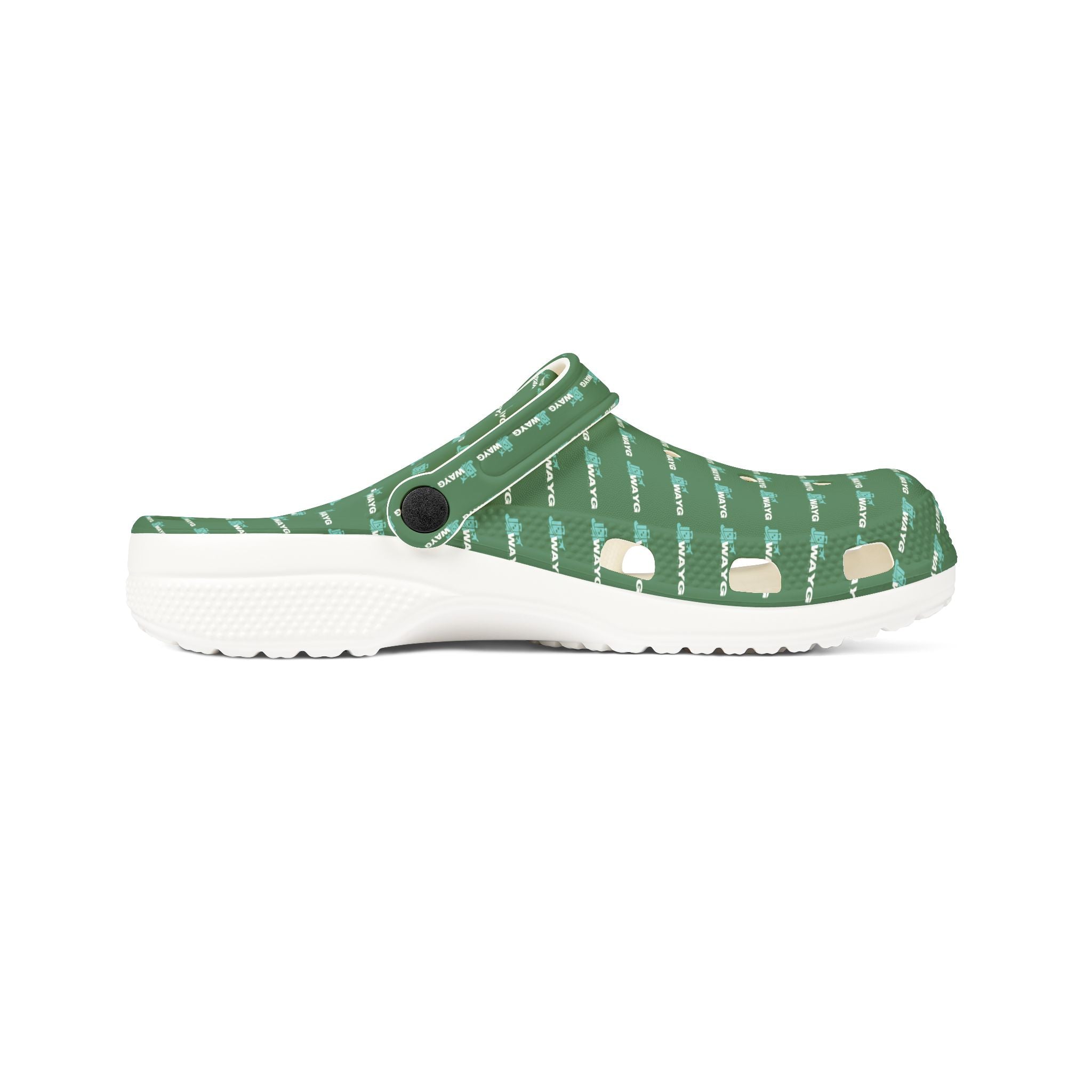 WAYG GREEN Foam Lightweight Slip-On Garden Shoes