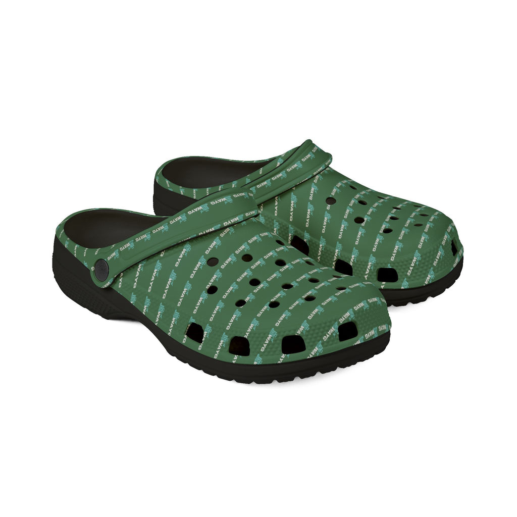 WAYG GREEN Foam Lightweight Slip-On Garden Shoes