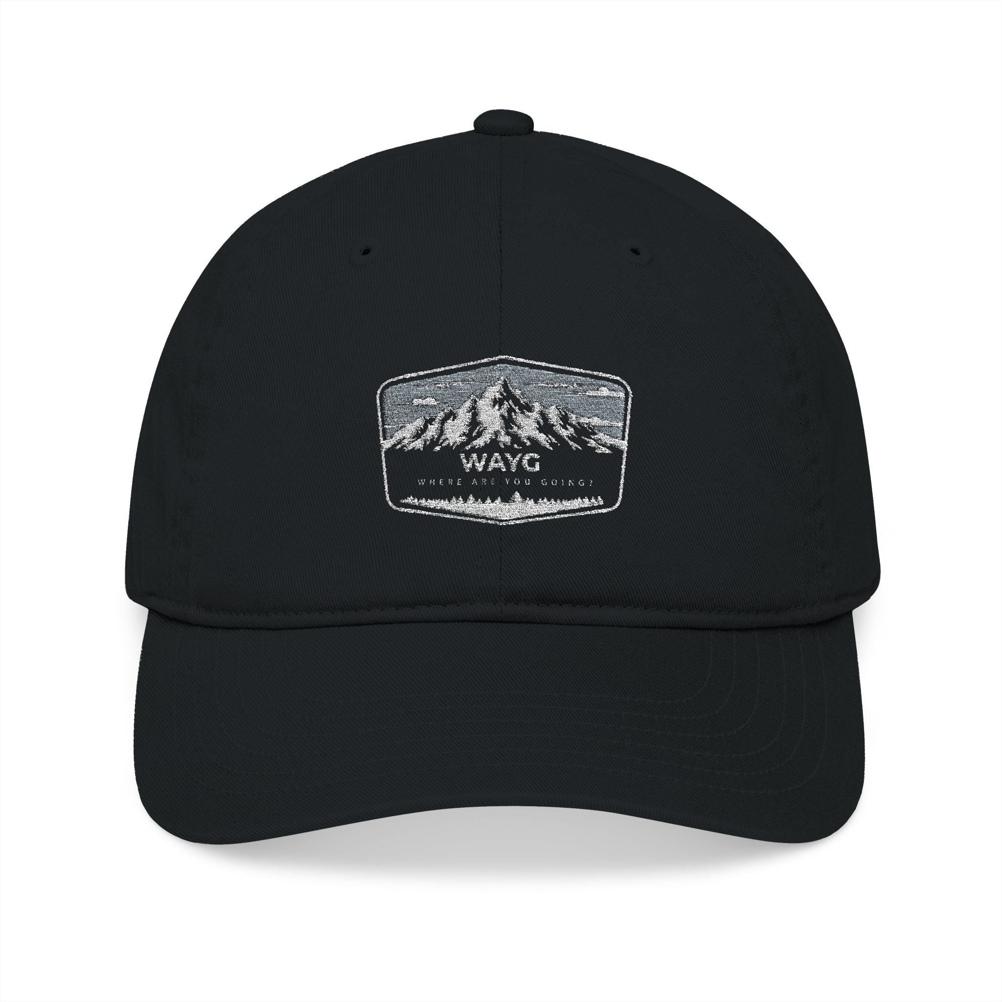 Organic Embroidered Baseball Cap - Eco-Friendly Hat for Outdoor Adventures, Casual Wear, Gifts, Hiking, Festivals