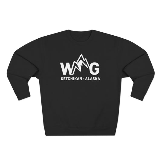 WAYG- Collection- Ketchikan Alaska-Unisex Crewneck Sweatshirt- Salmon