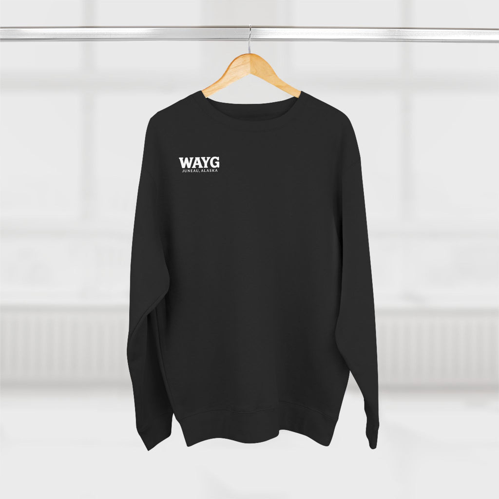 WAYG- Collection- Juneau Alaska-Unisex Crewneck Sweatshirt- Whale Watching