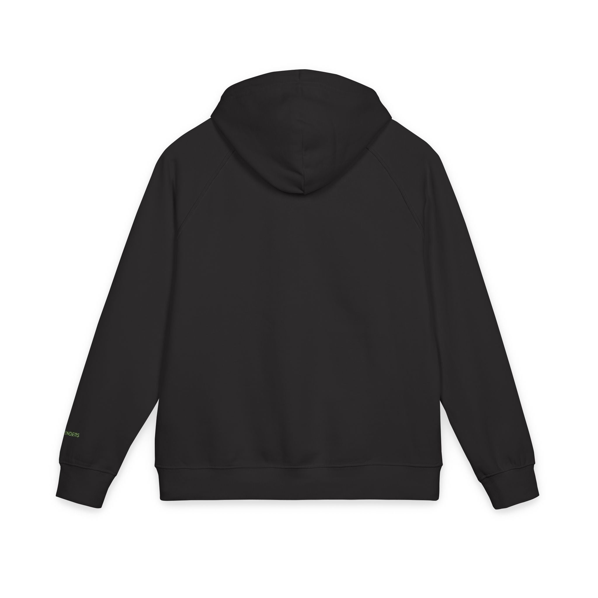 Embroidered Mountain Logo Hoodie — Forest Green Eco Raglan