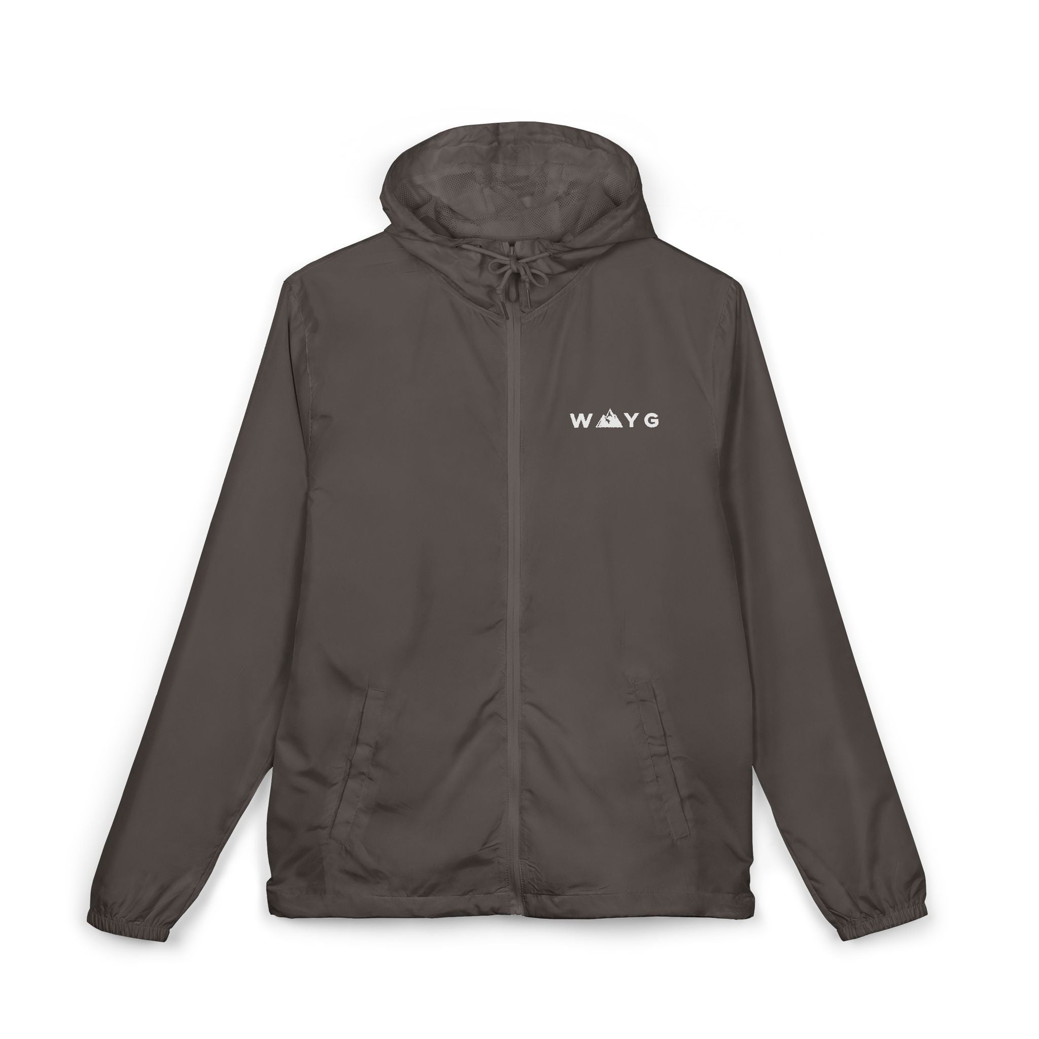 WAYG Windbreaker Jacket Lightweight Zip-Up Hooded Jacket
