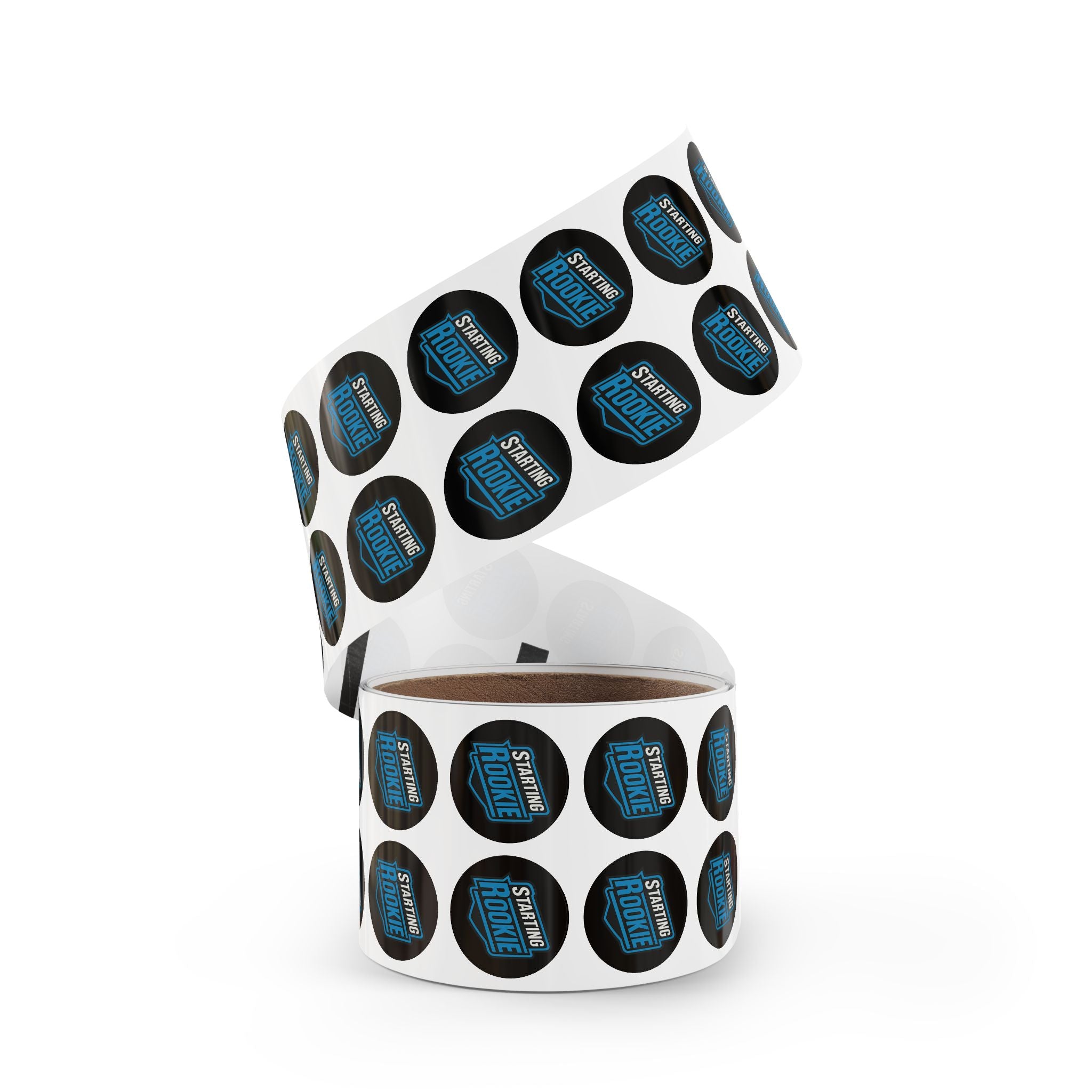 Starting Rookie Round Sticker Roll - Fun Labels for Parties, Scrapbooking, Gift Wrapping, Celebrations, Sports Events