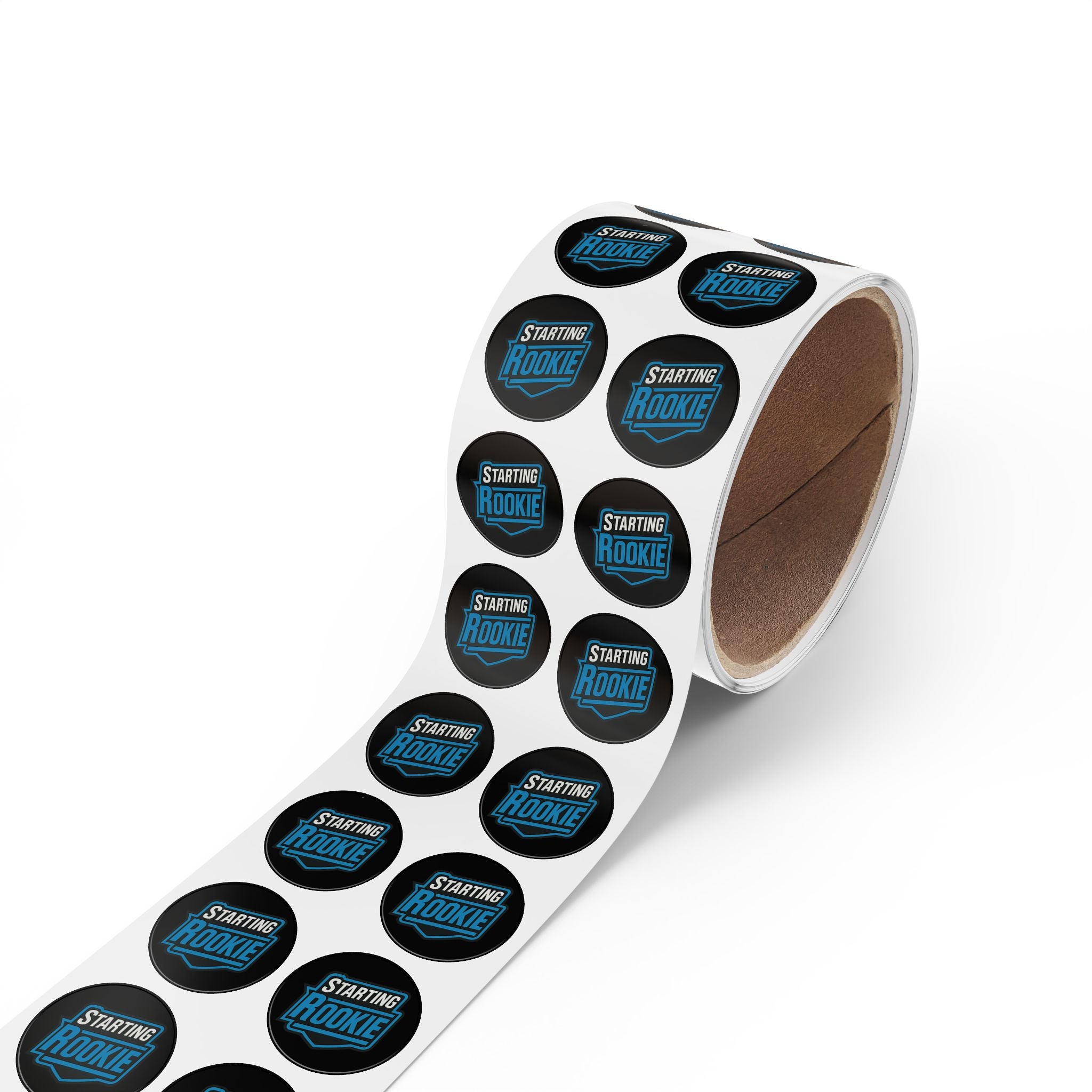 Starting Rookie Round Sticker Roll - Fun Labels for Parties, Scrapbooking, Gift Wrapping, Celebrations, Sports Events