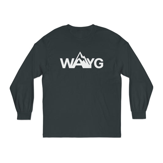 Adventure Awaits Long Sleeve T-Shirt | Unisex Mountain Tee, Gifts for Outdoor Lovers, Hiking Apparel, Casual Wear, Adventure Gear