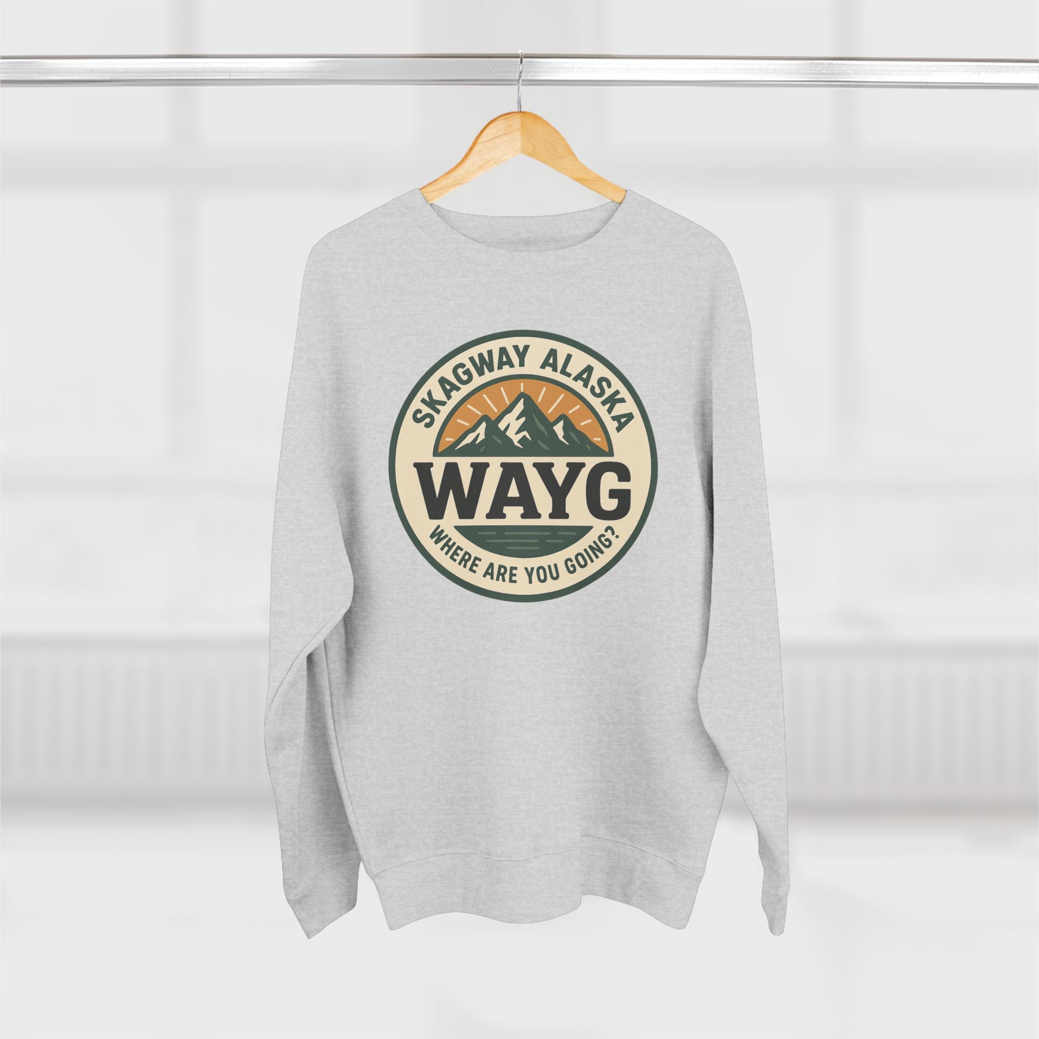 WAYG- Collection- Skagway Alaska-Unisex Crewneck Sweatshirt-
