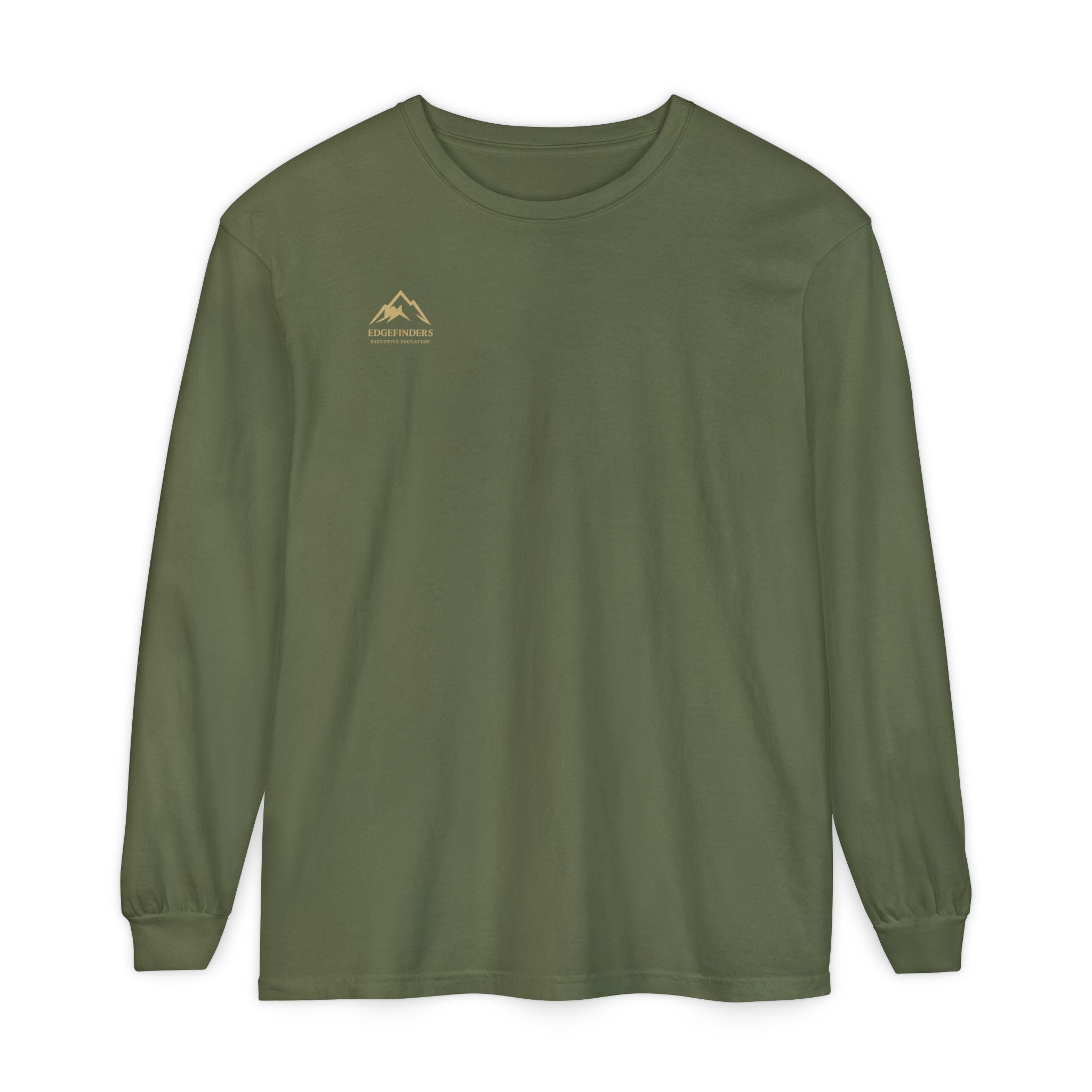 Garment-dyed Long Sleeve Tee - Casual Comfort, Unisex Style, Perfect Gift for Friends or Family, Layering Essential, Eco-friendly Tee