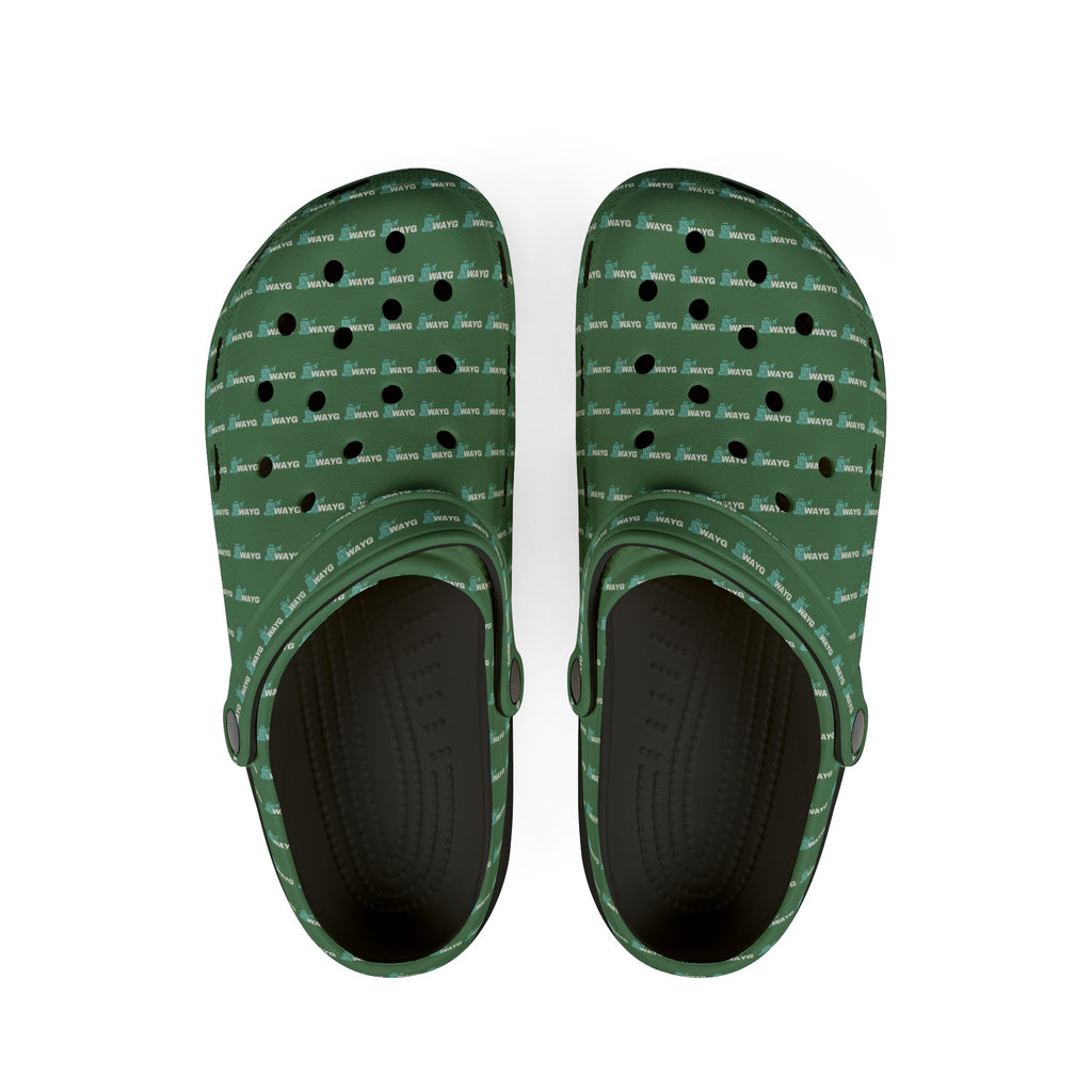 WAYG GREEN Foam Lightweight Slip-On Garden Shoes