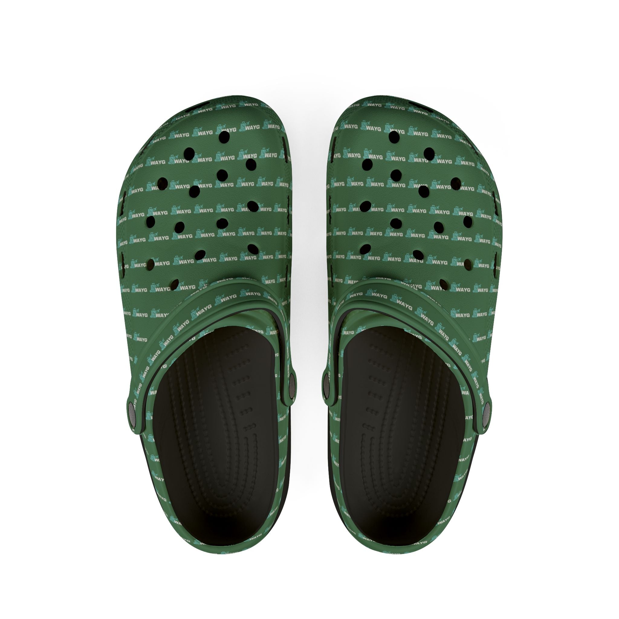 WAYG GREEN Foam Lightweight Slip-On Garden Shoes