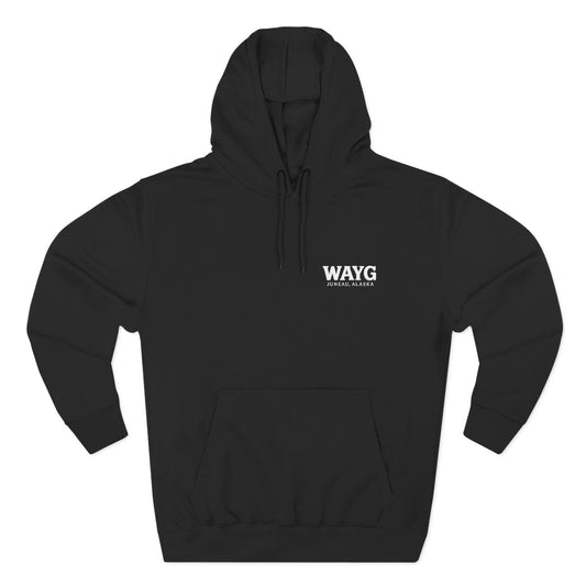 WAYG Collection- Juneau Alaska - Three-Panel Fleece Hoodie