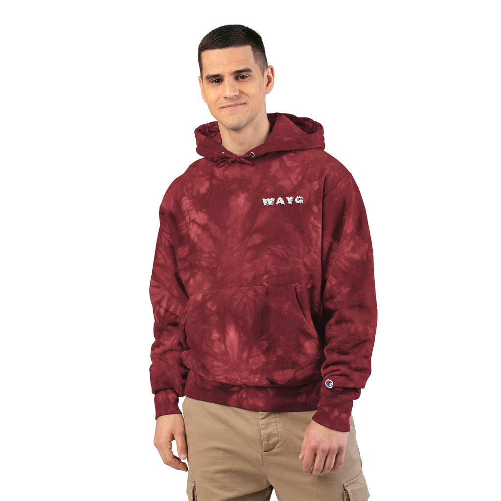 WAYG Heavy Hoodie -Embroidered Tie-Dyed