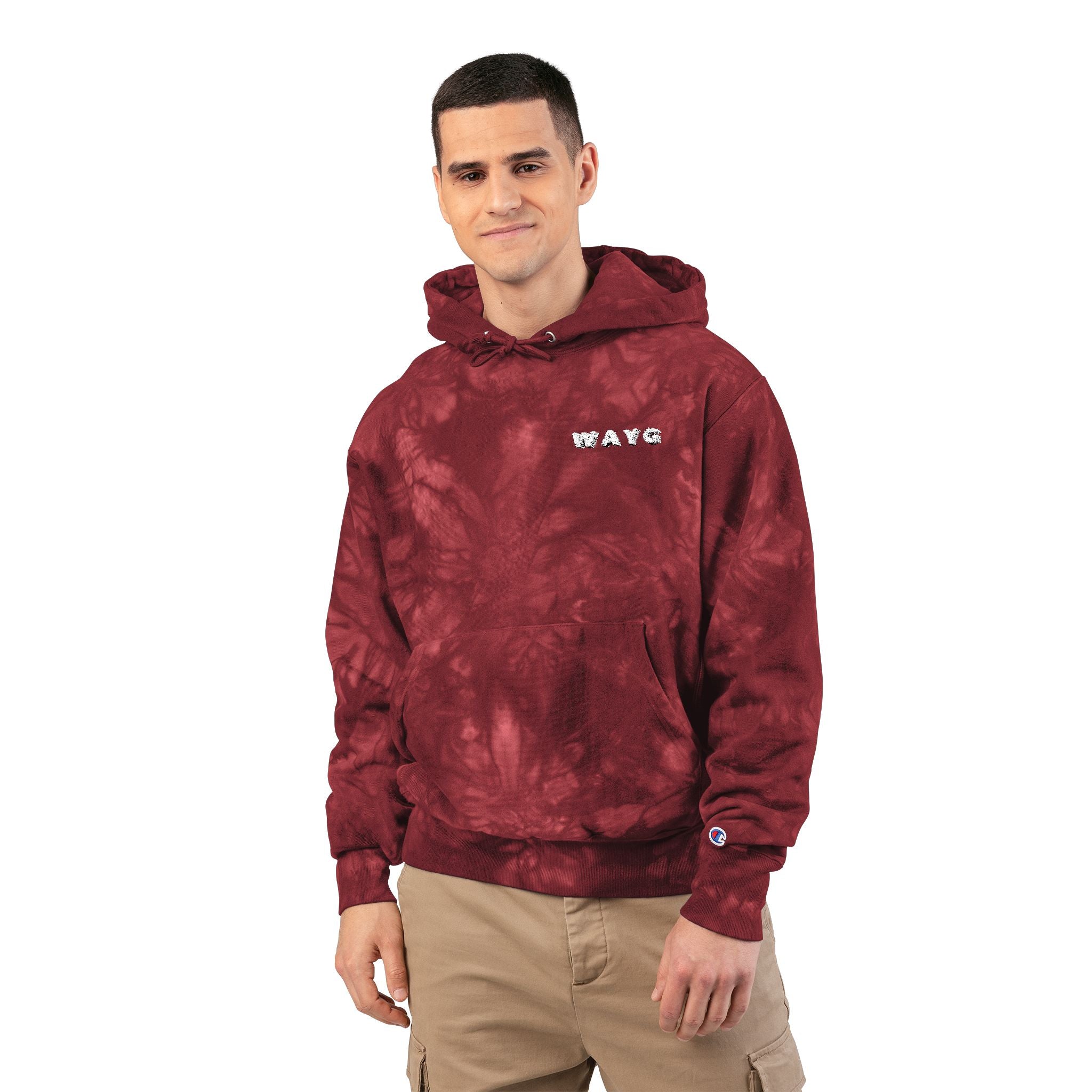 WAYG Heavy Hoodie -Embroidered Tie-Dyed
