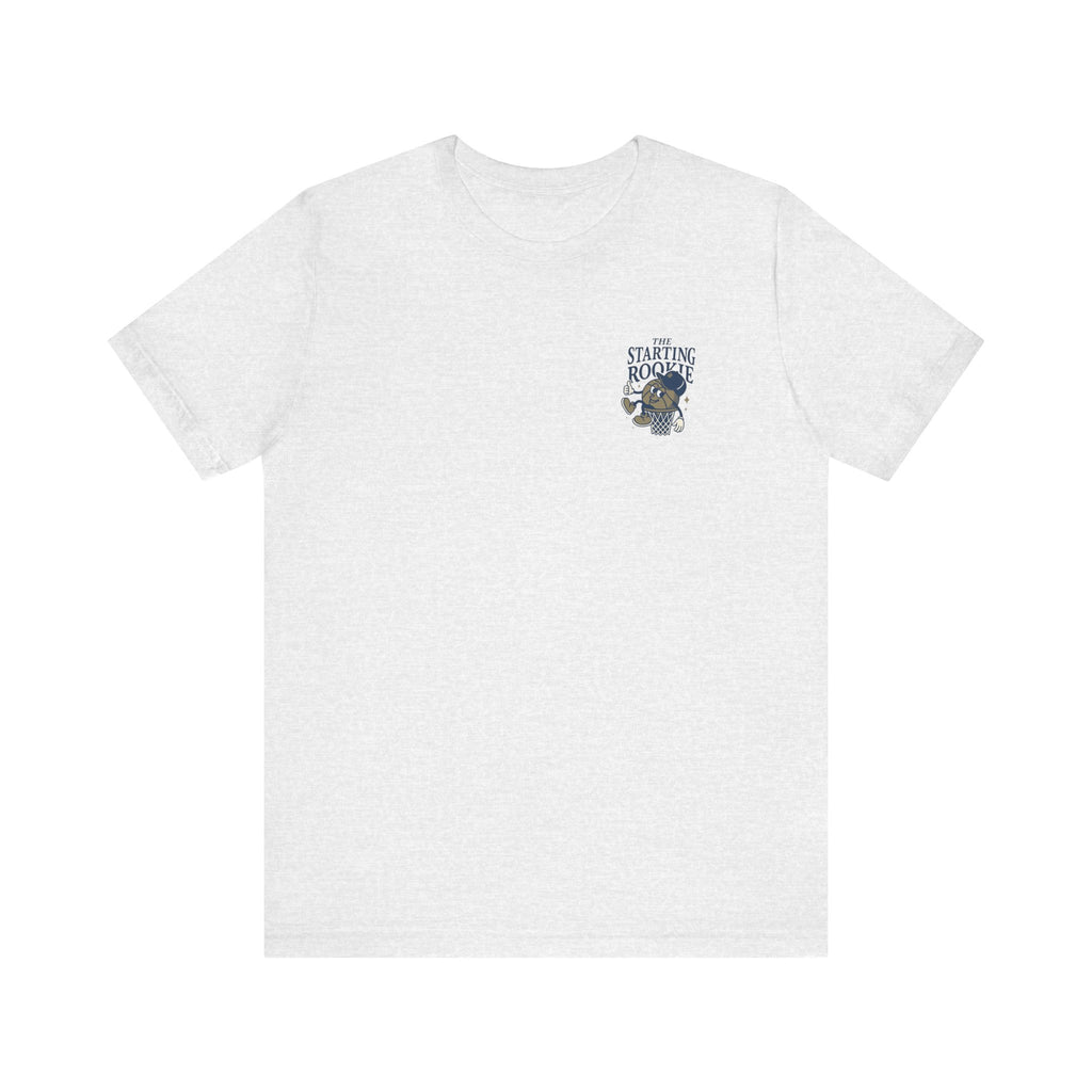 The Starting Rookie Unisex Tee | Cute Basketball Shirt, Sports Fan Apparel, Gift for Athletes, Casual Wear, Back-to-School Tee
