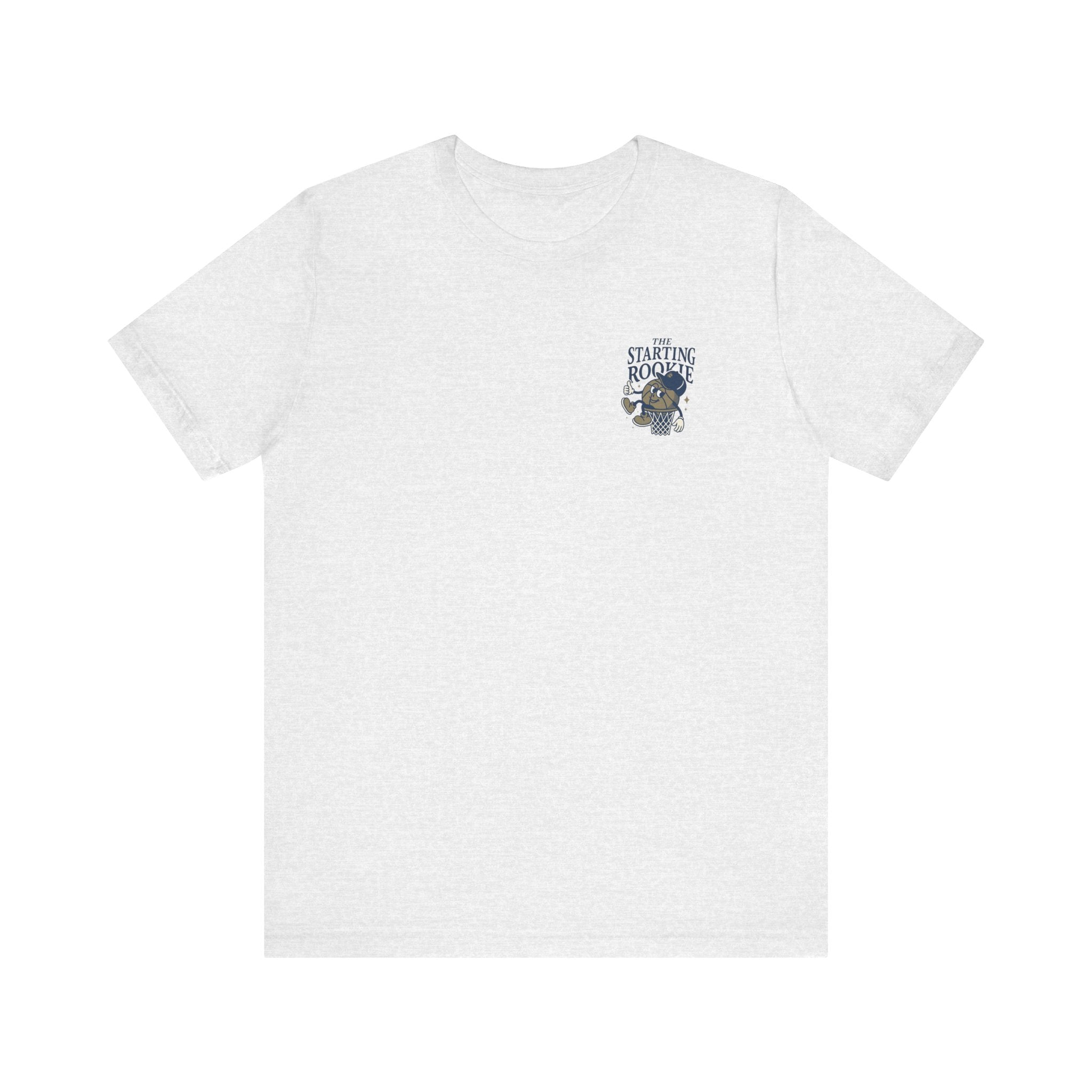 The Starting Rookie Unisex Tee | Cute Basketball Shirt, Sports Fan Apparel, Gift for Athletes, Casual Wear, Back-to-School Tee