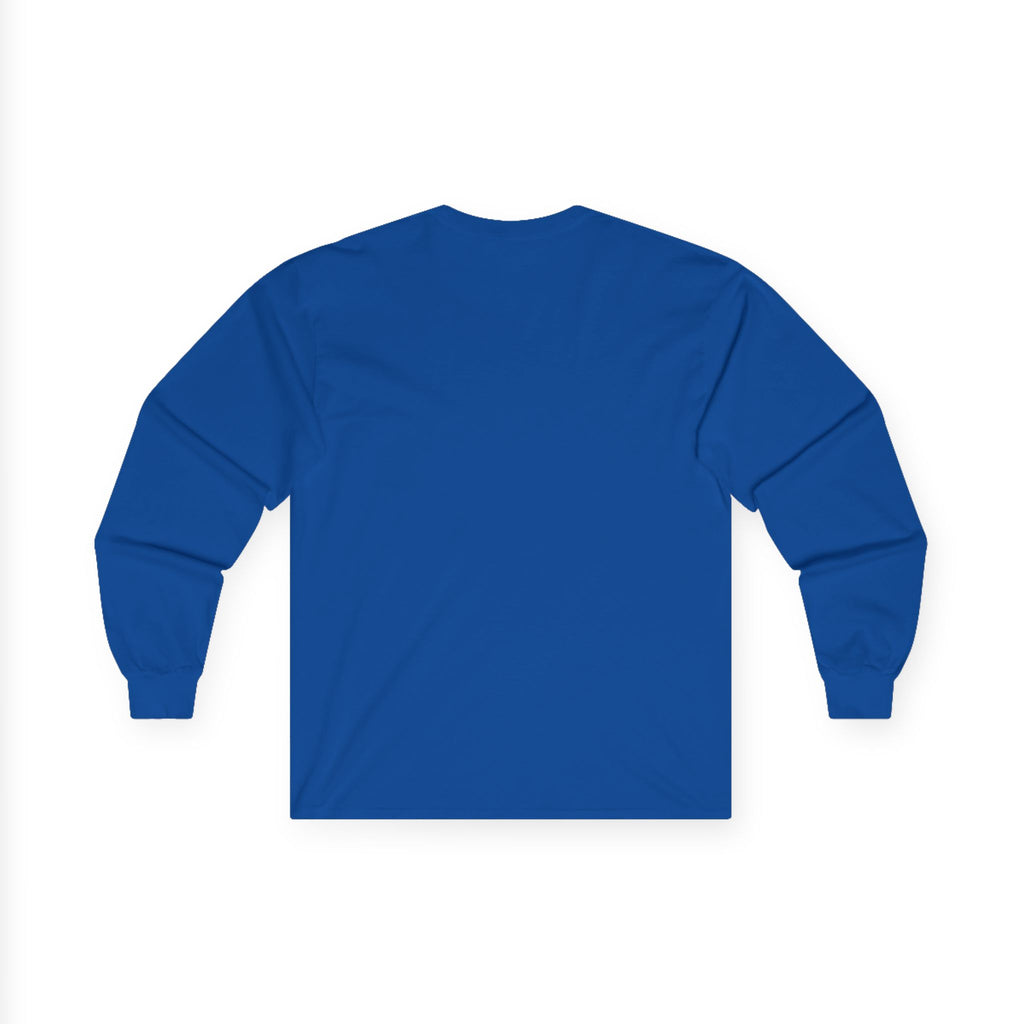 Unisex Ultra Cotton Long Sleeve Tee - Adventure Ready with Mountain Design
