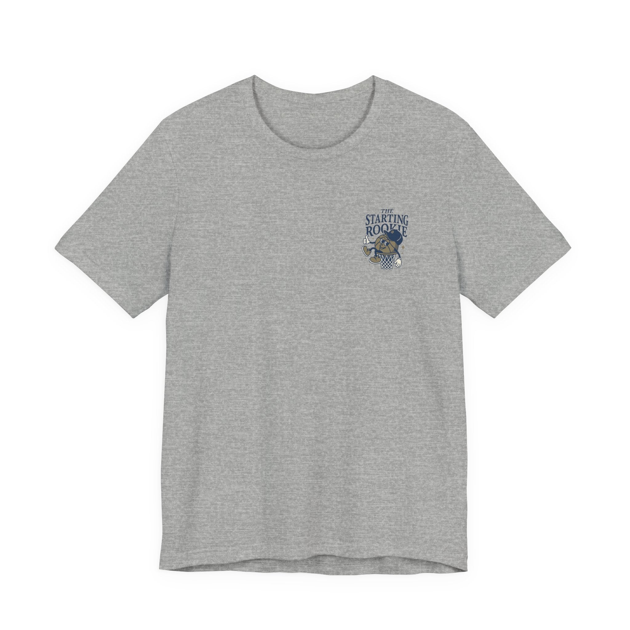 The Starting Rookie Unisex Tee | Cute Basketball Shirt, Sports Fan Apparel, Gift for Athletes, Casual Wear, Back-to-School Tee