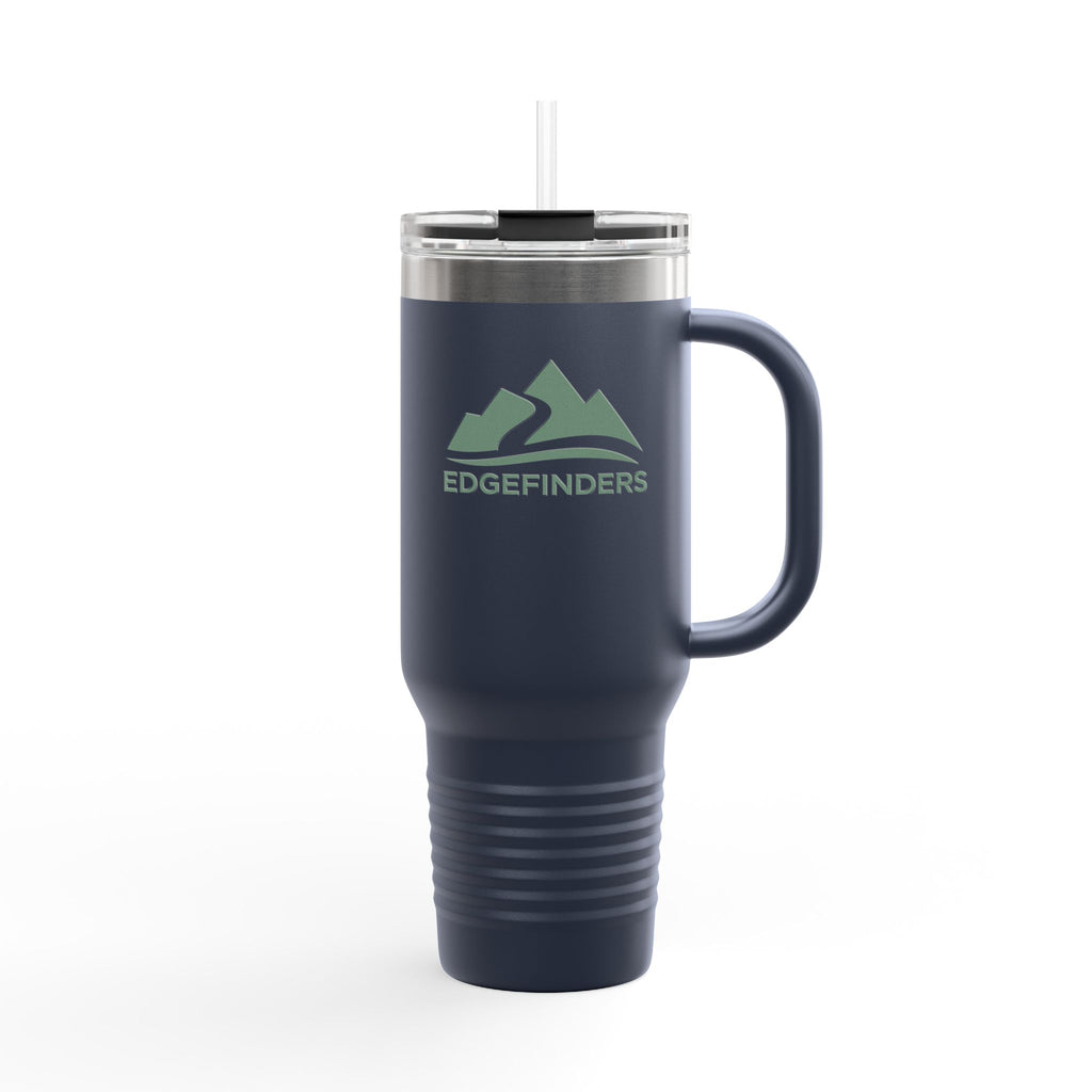Eco-Friendly Insulated Travel Mug - 40oz with Mountains Design