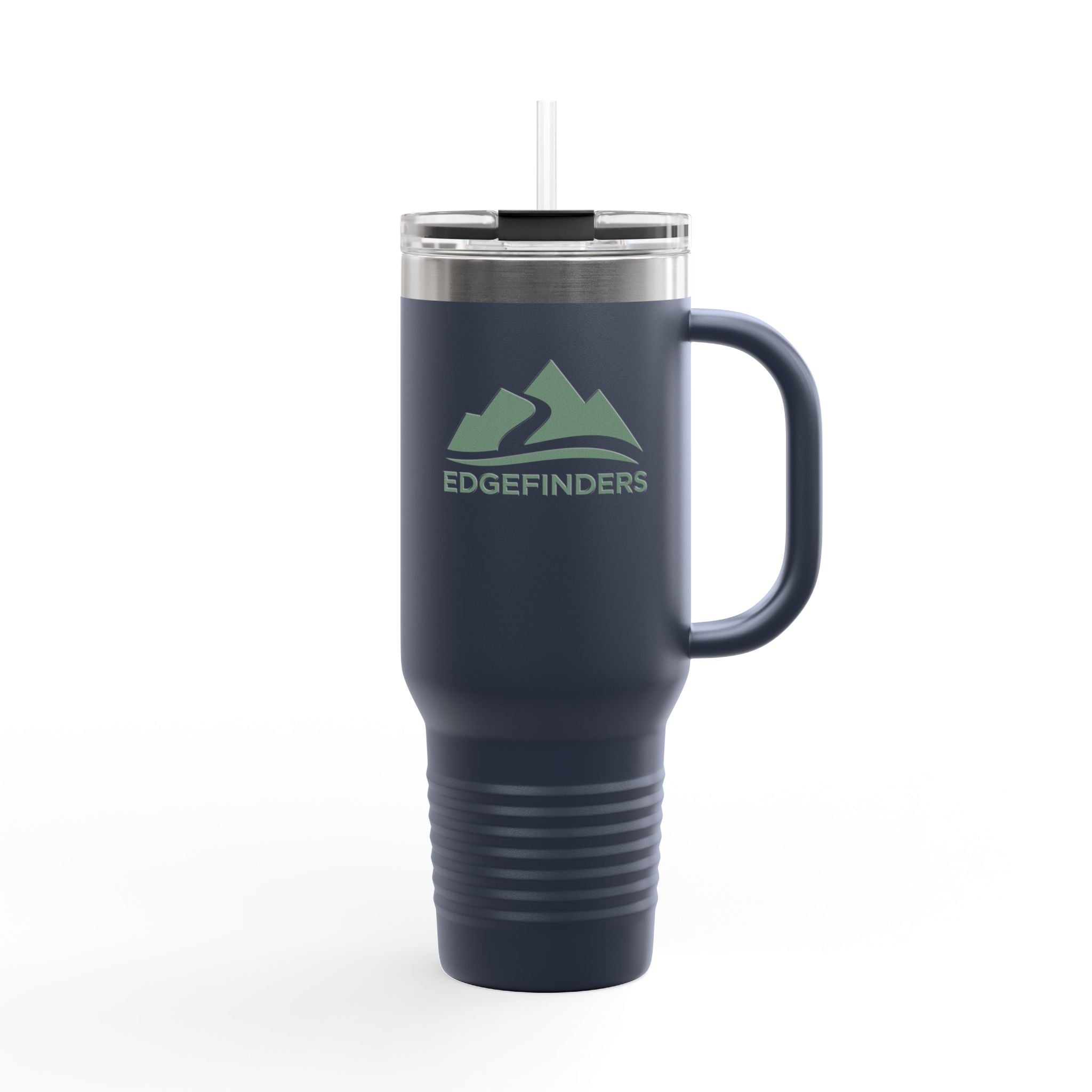 Eco-Friendly Insulated Travel Mug - 40oz with Mountains Design