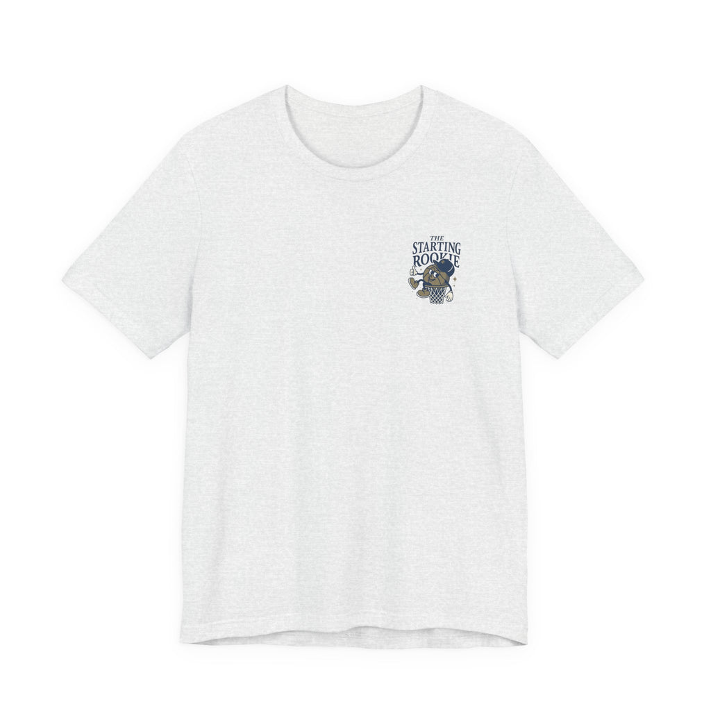 The Starting Rookie Unisex Tee | Cute Basketball Shirt, Sports Fan Apparel, Gift for Athletes, Casual Wear, Back-to-School Tee