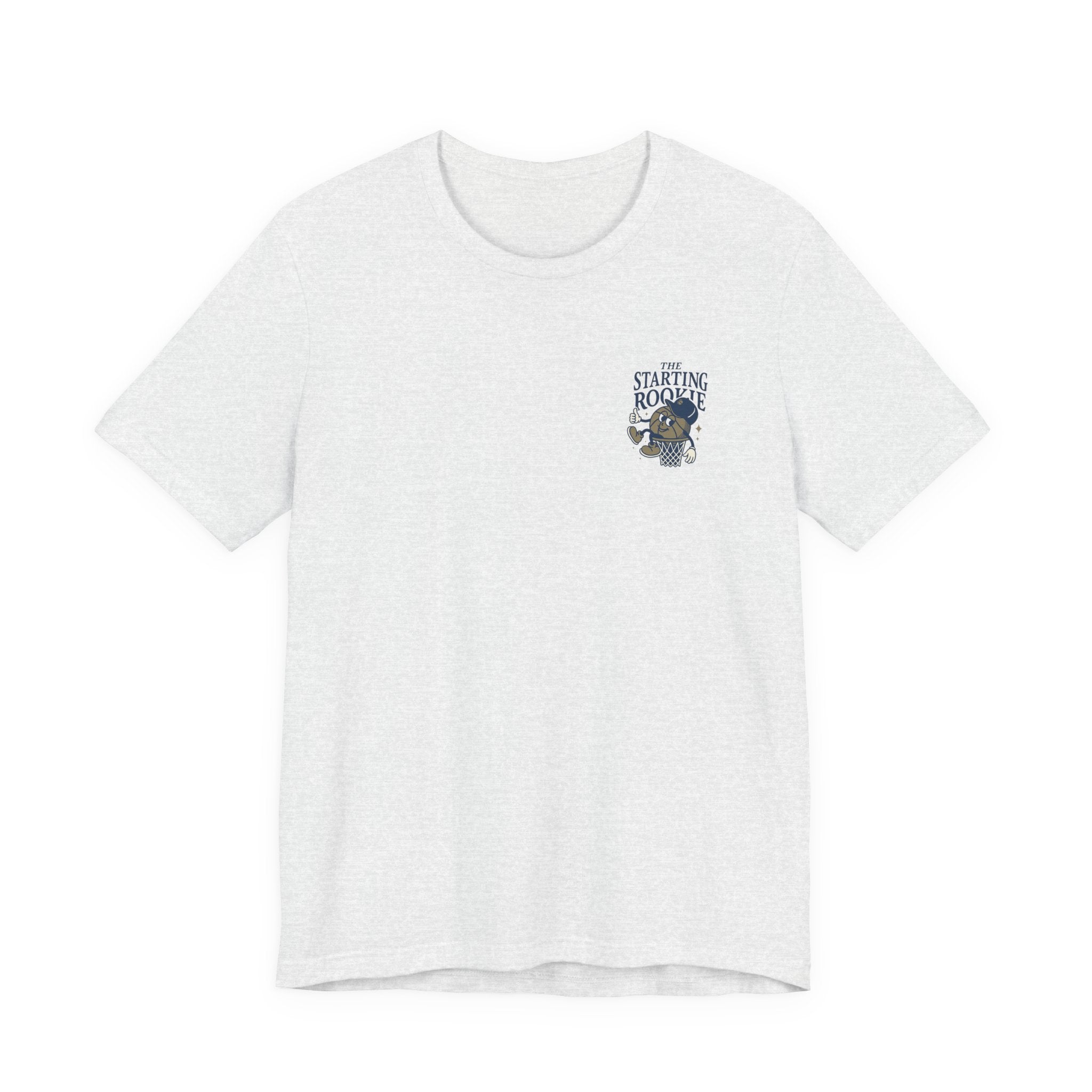 The Starting Rookie Unisex Tee | Cute Basketball Shirt, Sports Fan Apparel, Gift for Athletes, Casual Wear, Back-to-School Tee