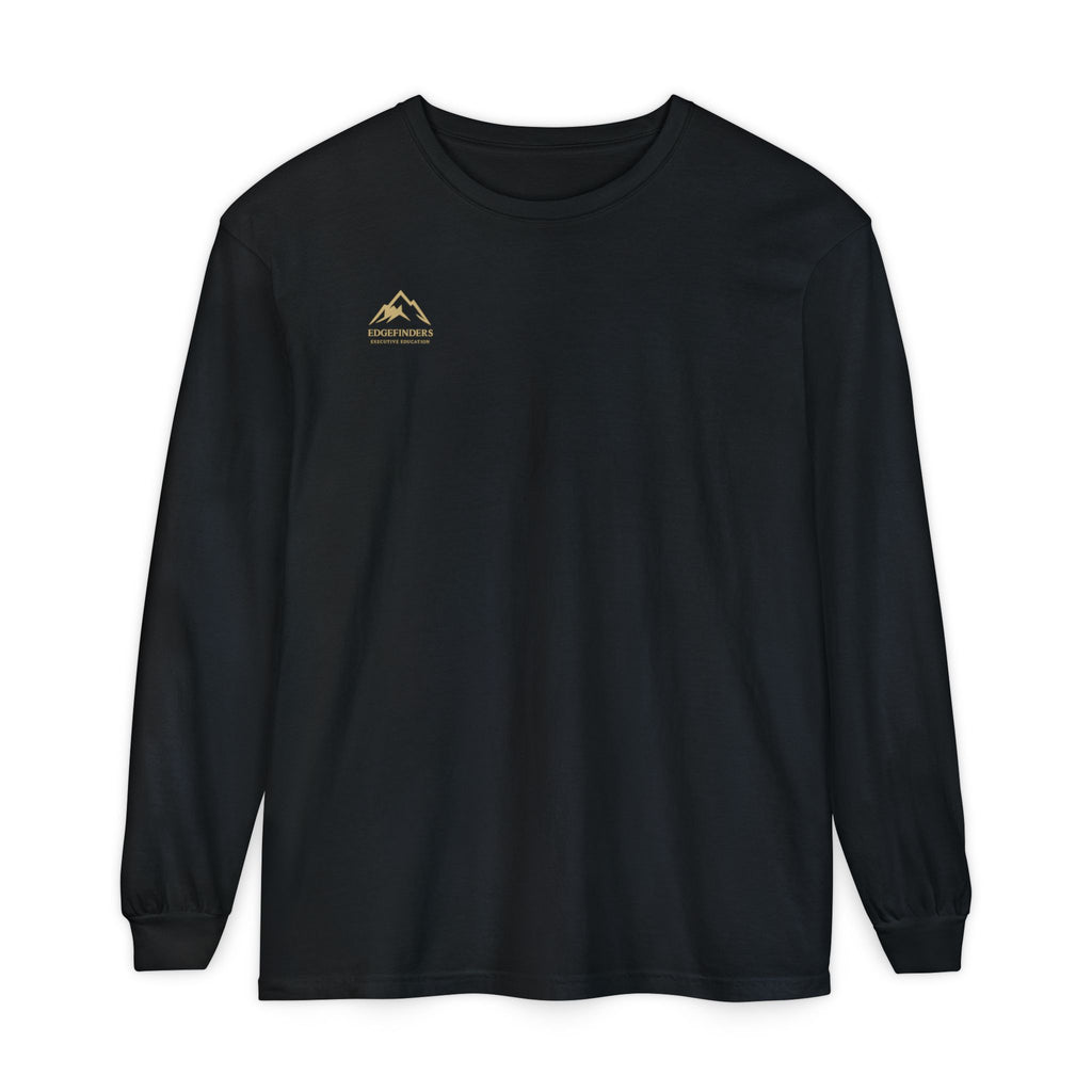 Garment-dyed Long Sleeve Tee - Casual Comfort, Unisex Style, Perfect Gift for Friends or Family, Layering Essential, Eco-friendly Tee
