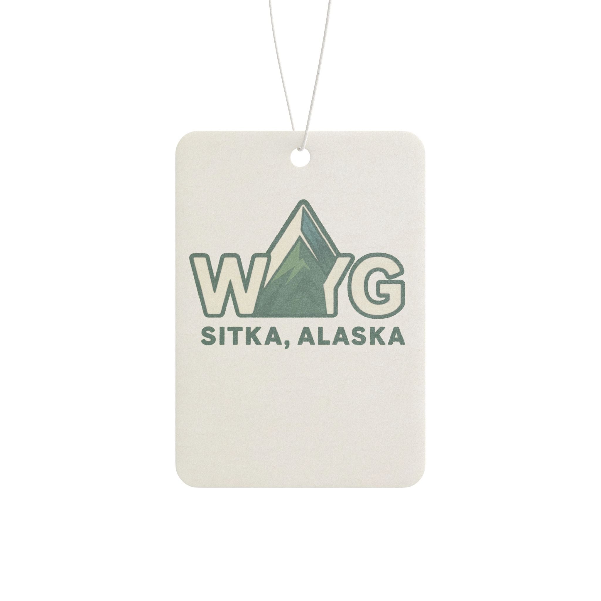 WAYG Collection- Sitka Alaska- Mountain Car Air Freshener, Eco-Friendly Scent Diffuser