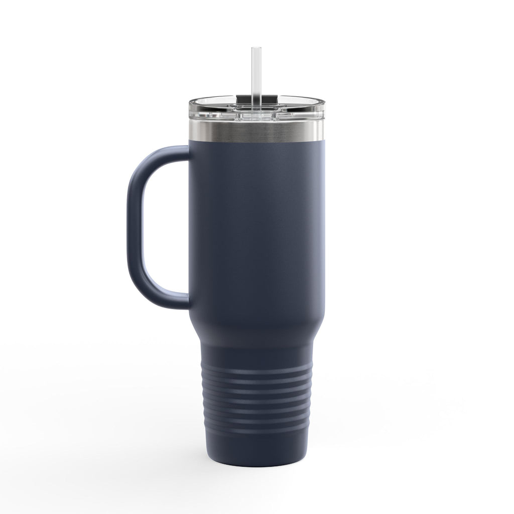 Eco-Friendly Insulated Travel Mug - 40oz with Mountains Design