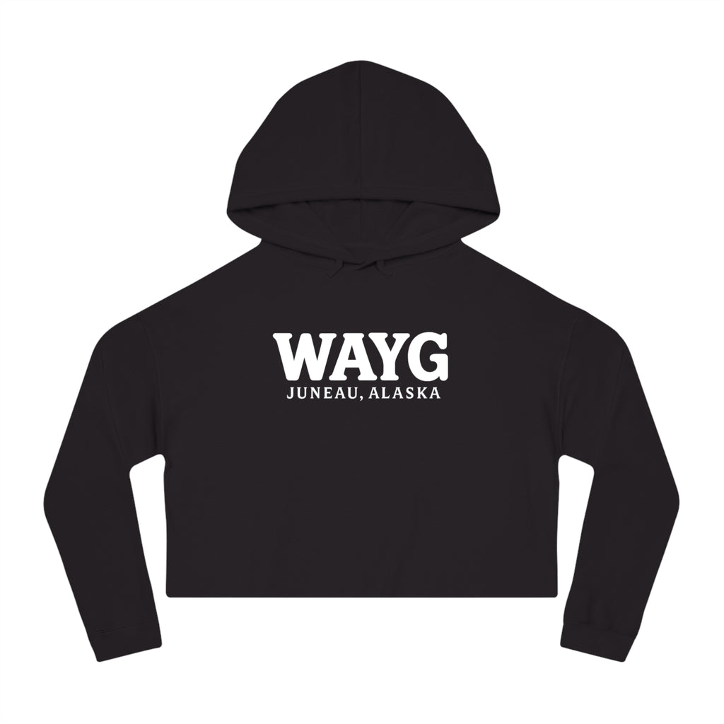 WAYG Collection- Juneau Alaska- Women’s Cropped Hooded Sweatshirt