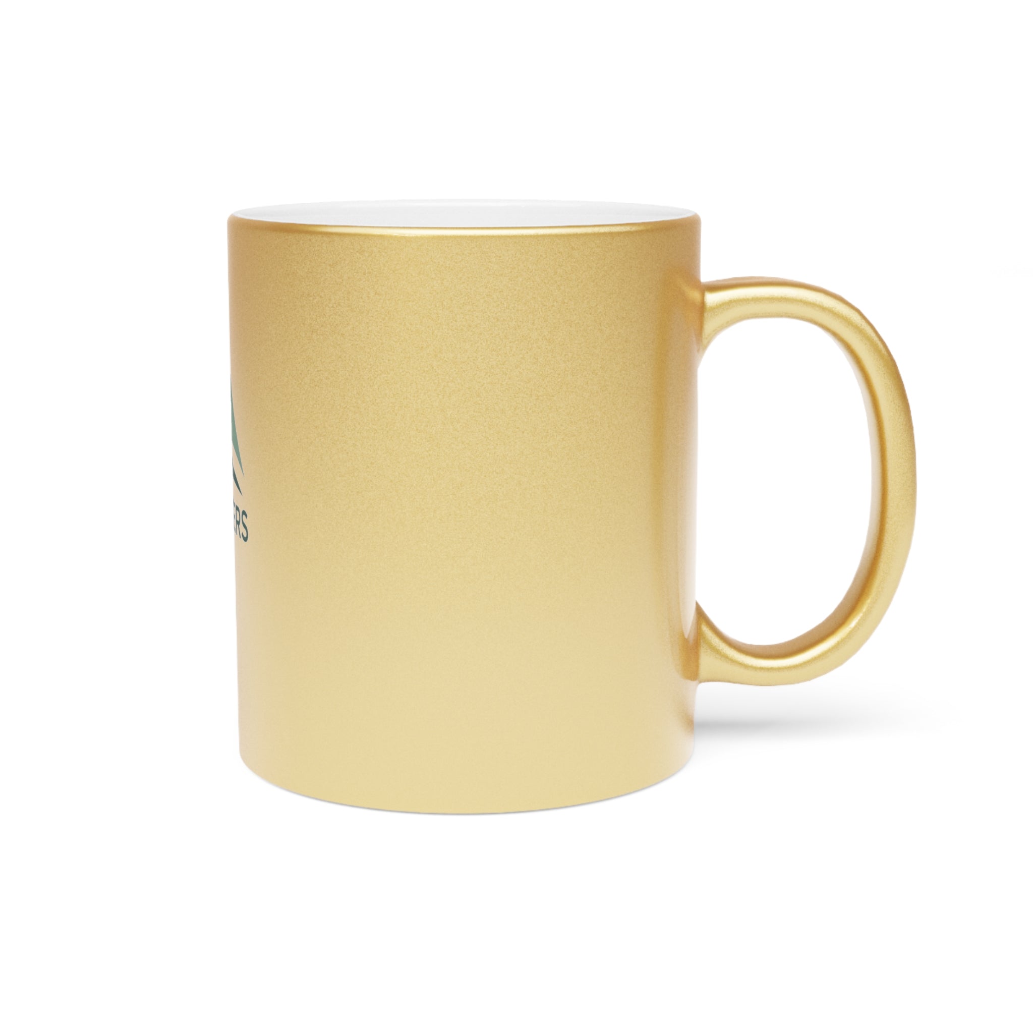 Metallic Mug - Custom Silver or Gold Travel Coffee Cup, Ideal Gift for Nature Lovers, Camping, Hiking, Travel, and Adventure Enthusiasts