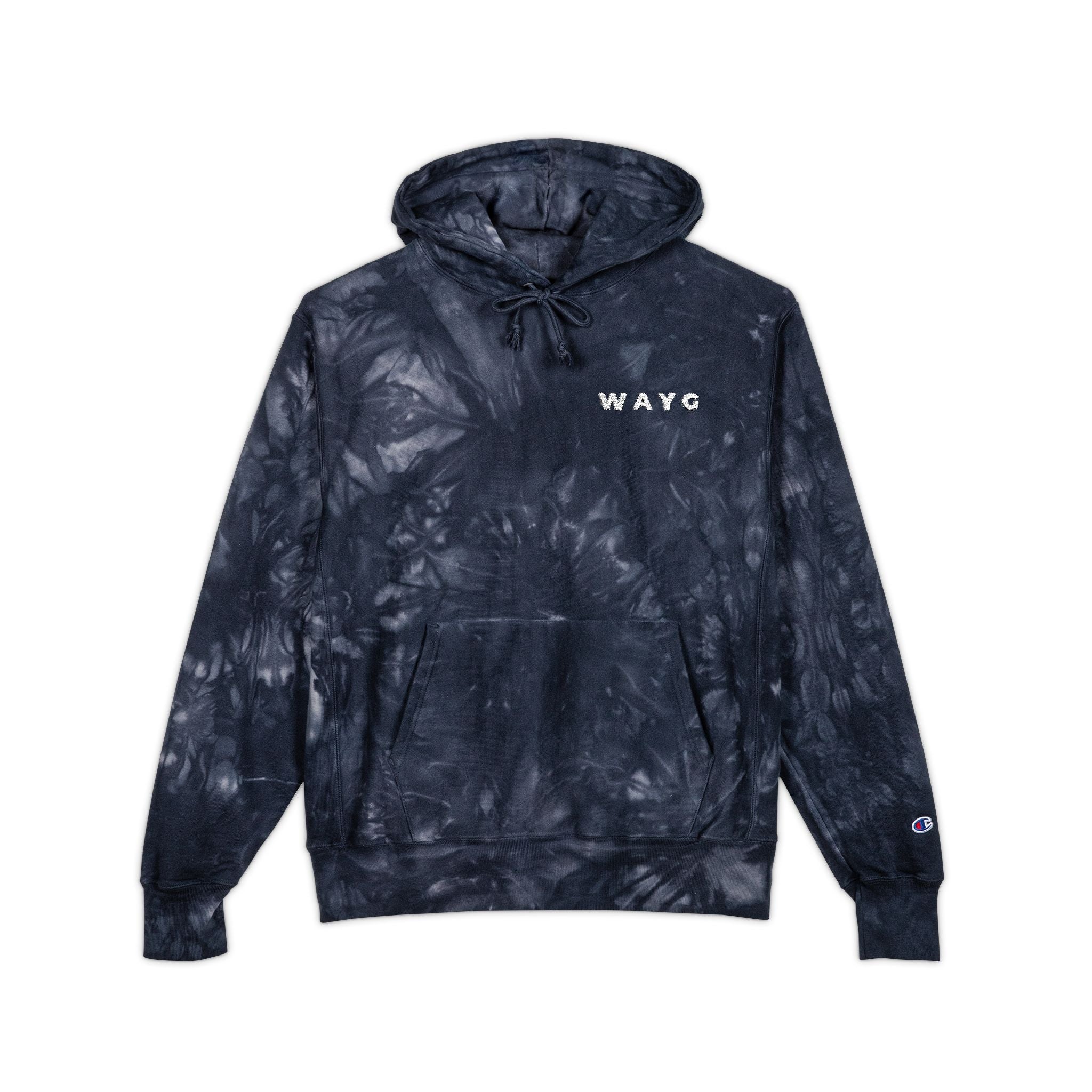 WAYG Heavy Hoodie -Embroidered Tie-Dyed