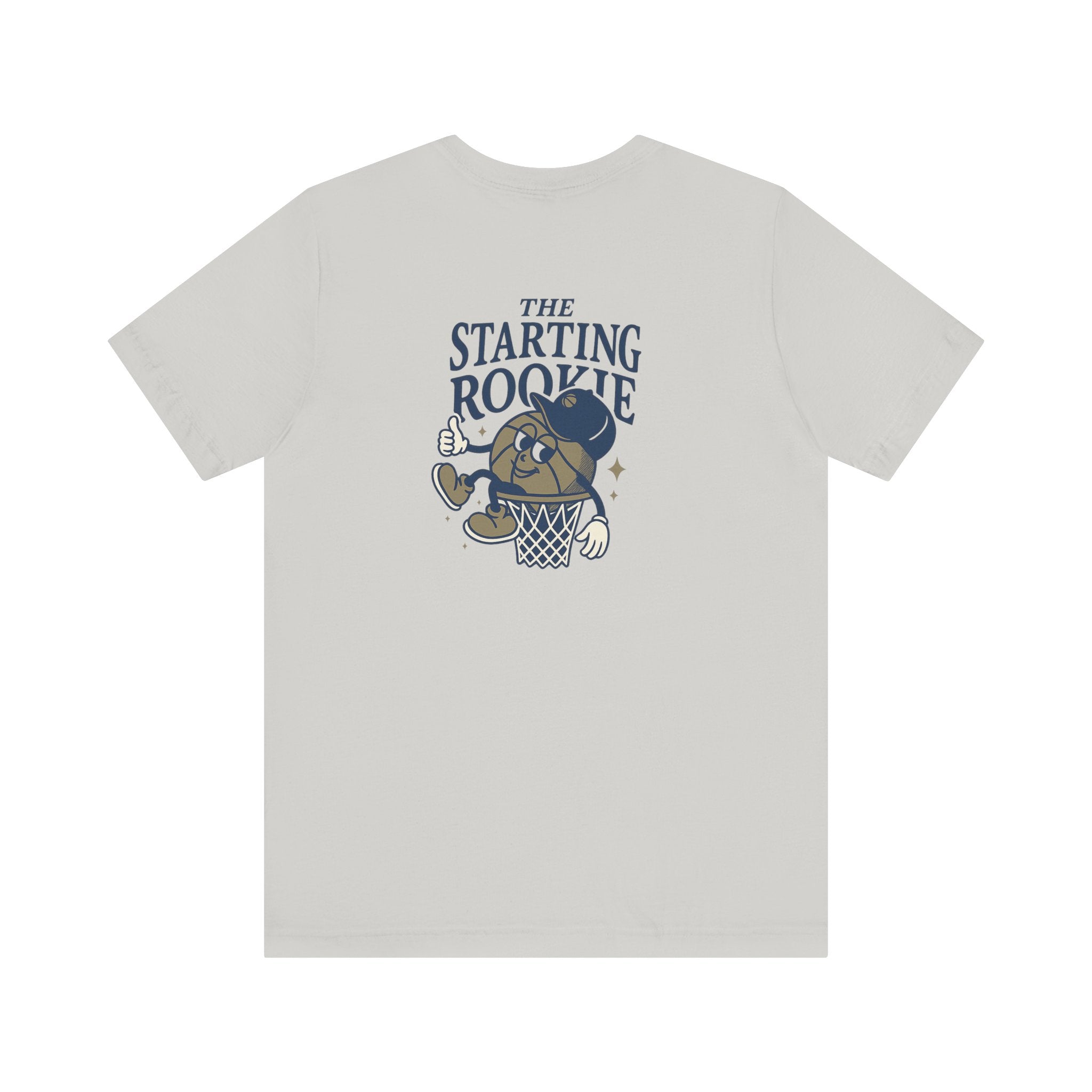 The Starting Rookie Unisex Tee | Cute Basketball Shirt, Sports Fan Apparel, Gift for Athletes, Casual Wear, Back-to-School Tee