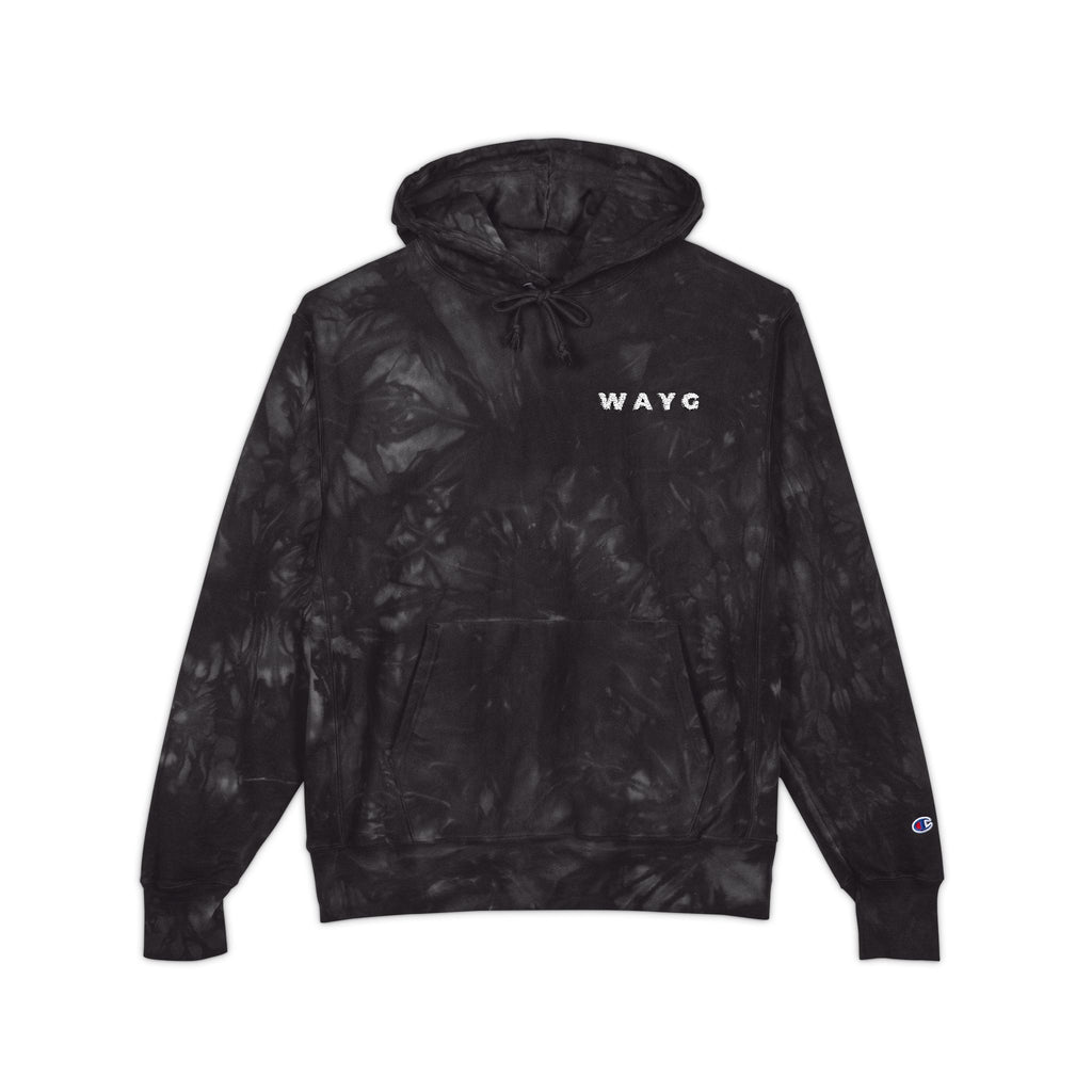 WAYG Heavy Hoodie -Embroidered Tie-Dyed